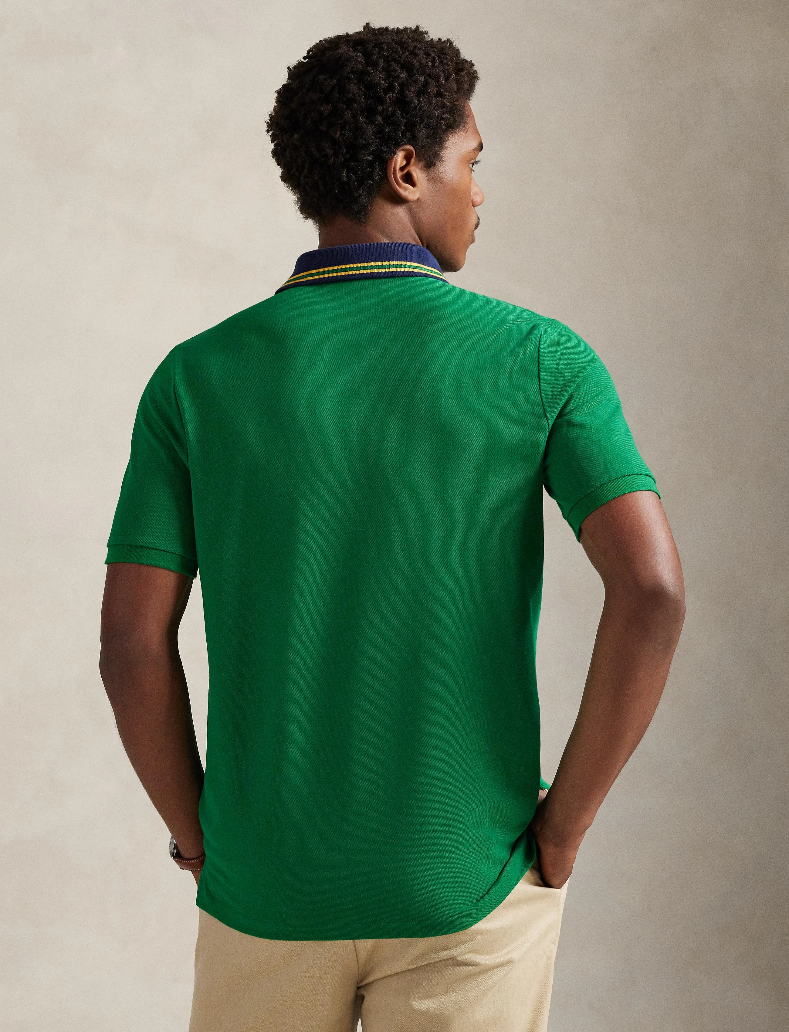 Polo Ralph Lauren - Classic Fit Crest Mesh Polo Shirt - lühikeste varrukatega polod - hillside green - 3