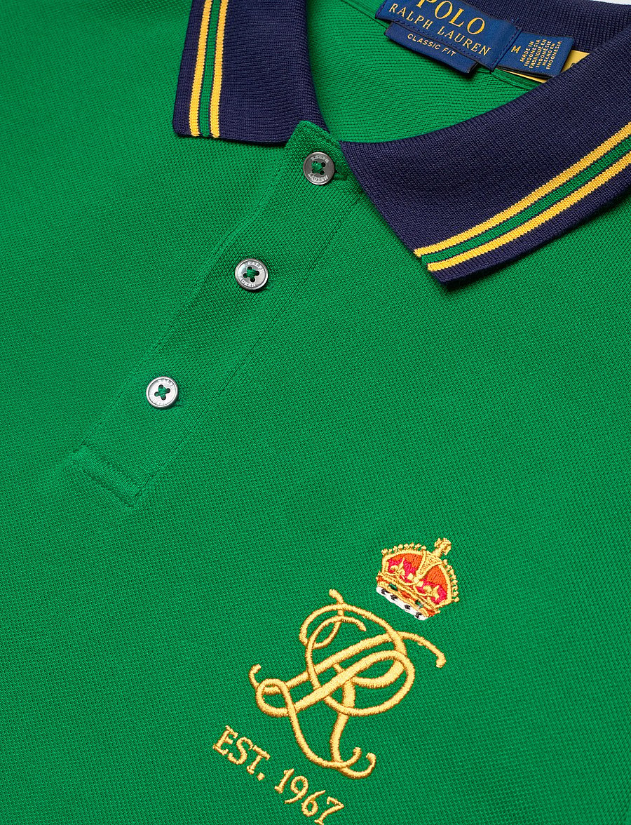 Polo Ralph Lauren - Classic Fit Crest Mesh Polo Shirt - lühikeste varrukatega polod - hillside green - 4
