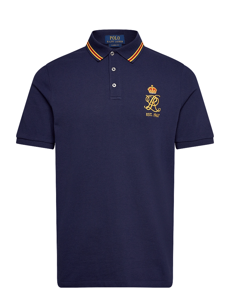 Polo Ralph Lauren - Classic Fit Crest Mesh Polo Shirt - gestrickte polohemden - newport navy - 0