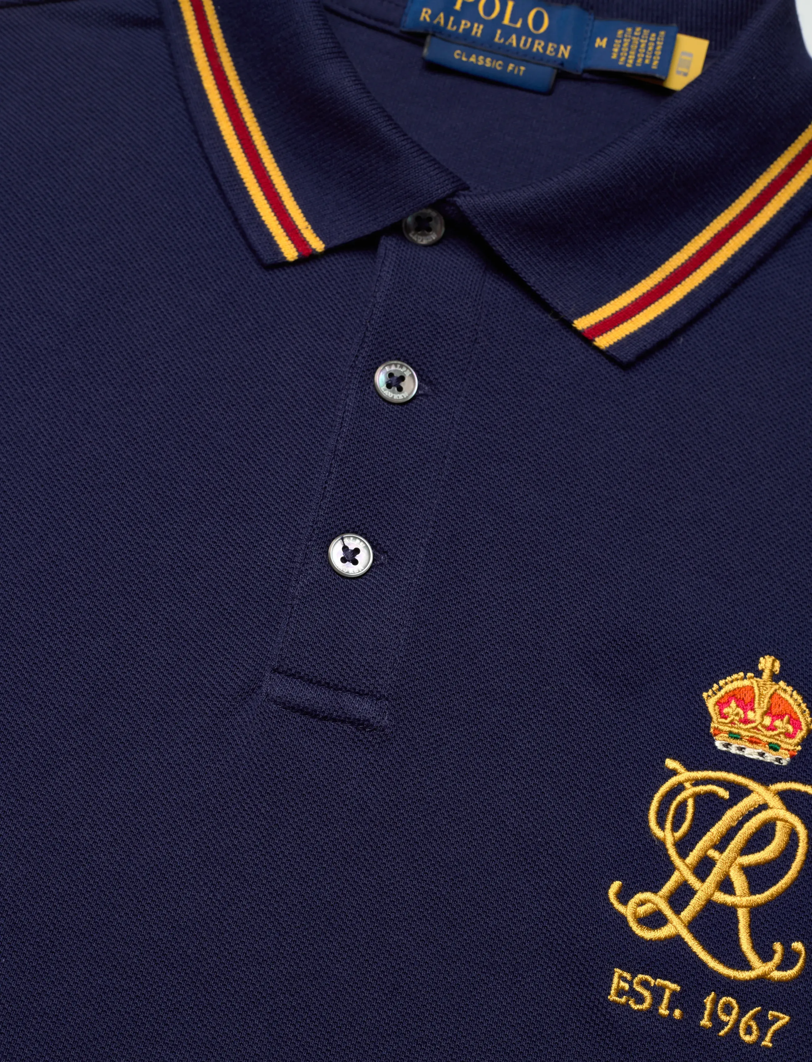 Polo Ralph Lauren - Classic Fit Crest Mesh Polo Shirt - kortærmede poloer - newport navy - 4