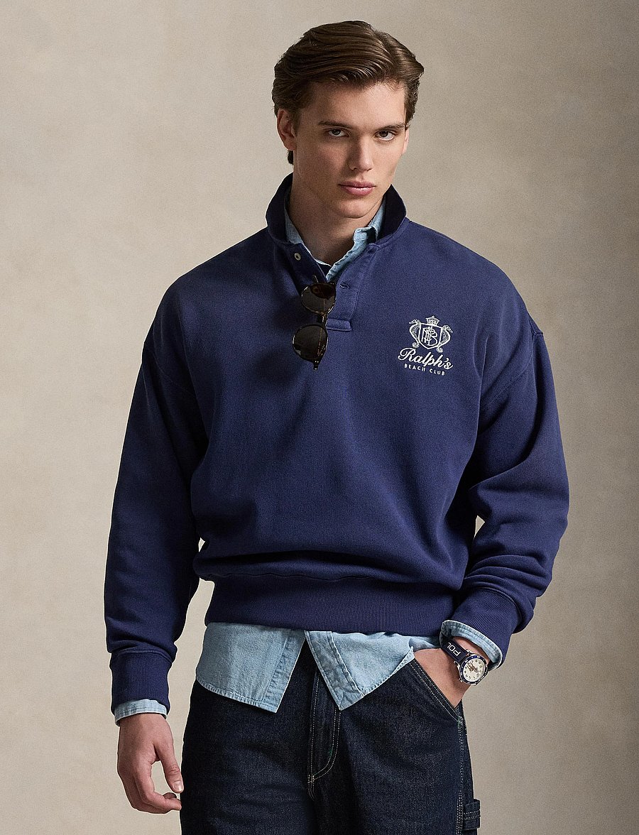Polo Ralph Lauren - ISLAND FLEECE-KNT-SWEATSHIRT - long-sleeved polos - dark cobalt - 3
