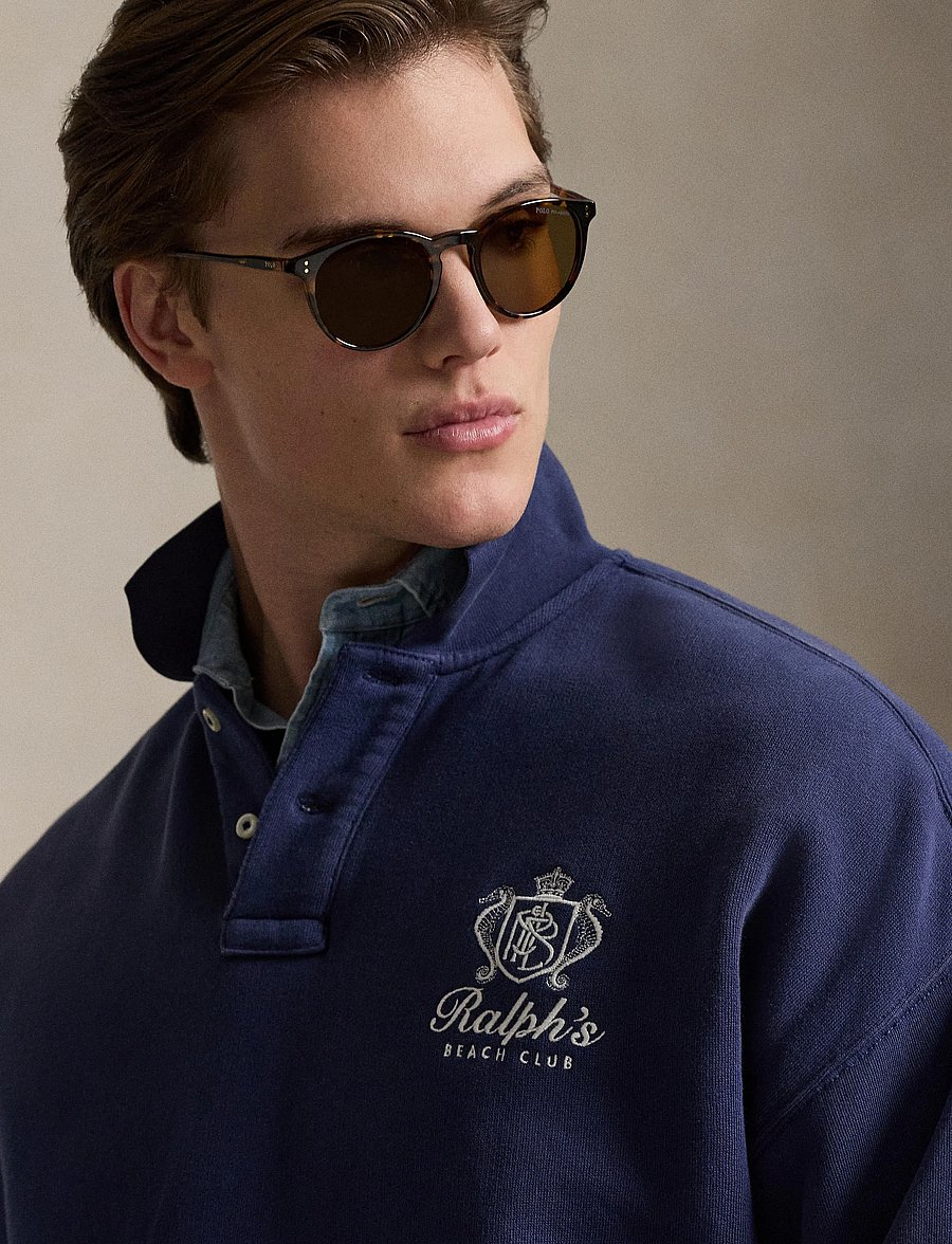 Polo Ralph Lauren - ISLAND FLEECE-KNT-SWEATSHIRT - long-sleeved polos - dark cobalt - 4
