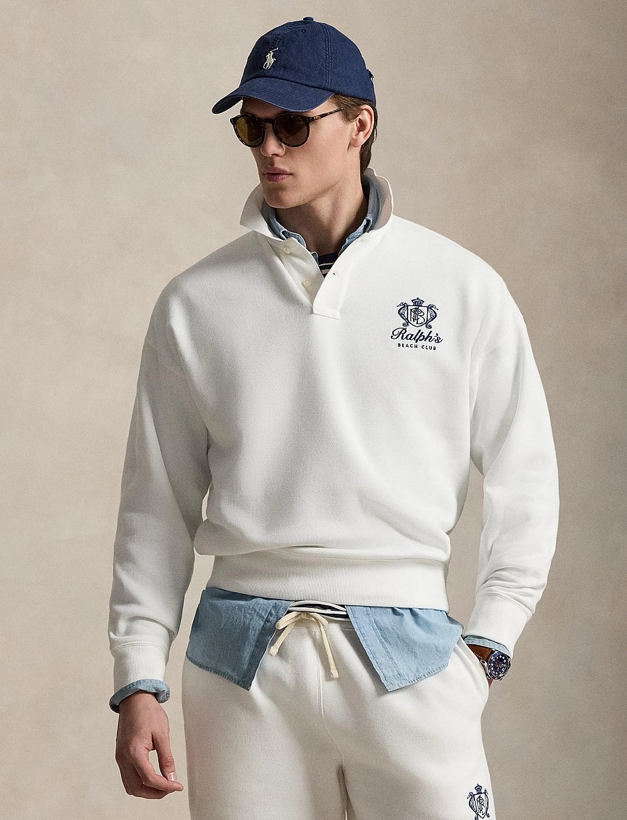 Polo Ralph Lauren - ISLAND FLEECE-KNT-SWEATSHIRT - pitkähihaiset - white - 3
