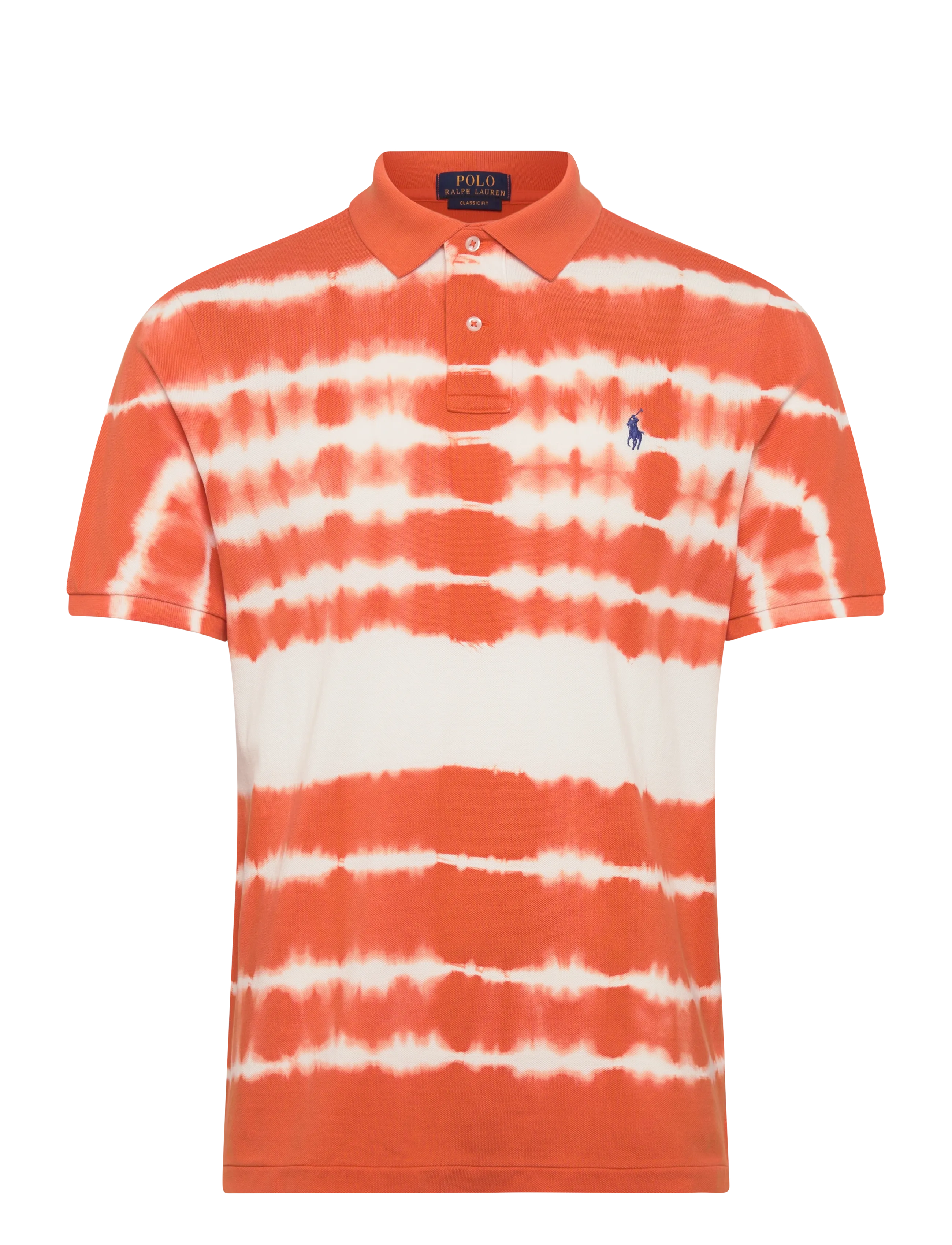 POLO RALPH LAUREN Klassisch Fit Tie-Dye Mesh Polo Shirt Orange - XL - Herren