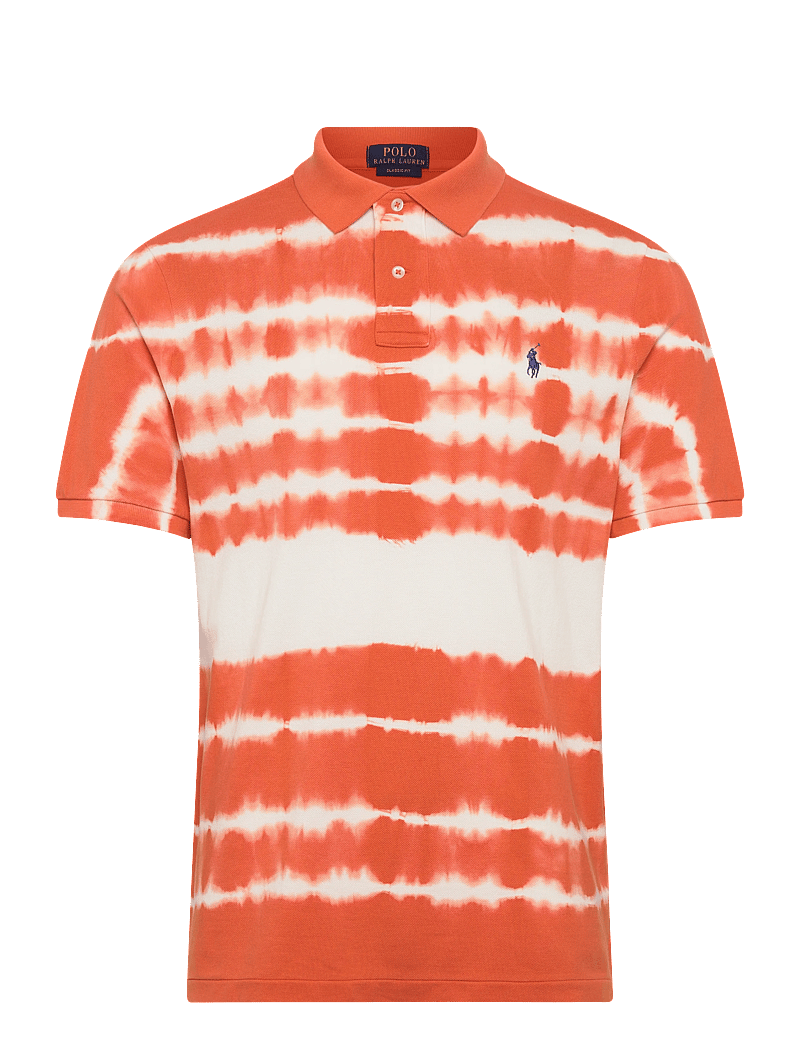 Polo Ralph Lauren - Classic Fit Tie-Dye Mesh Polo Shirt - kortärmade pikéer - solar sky multi - 0