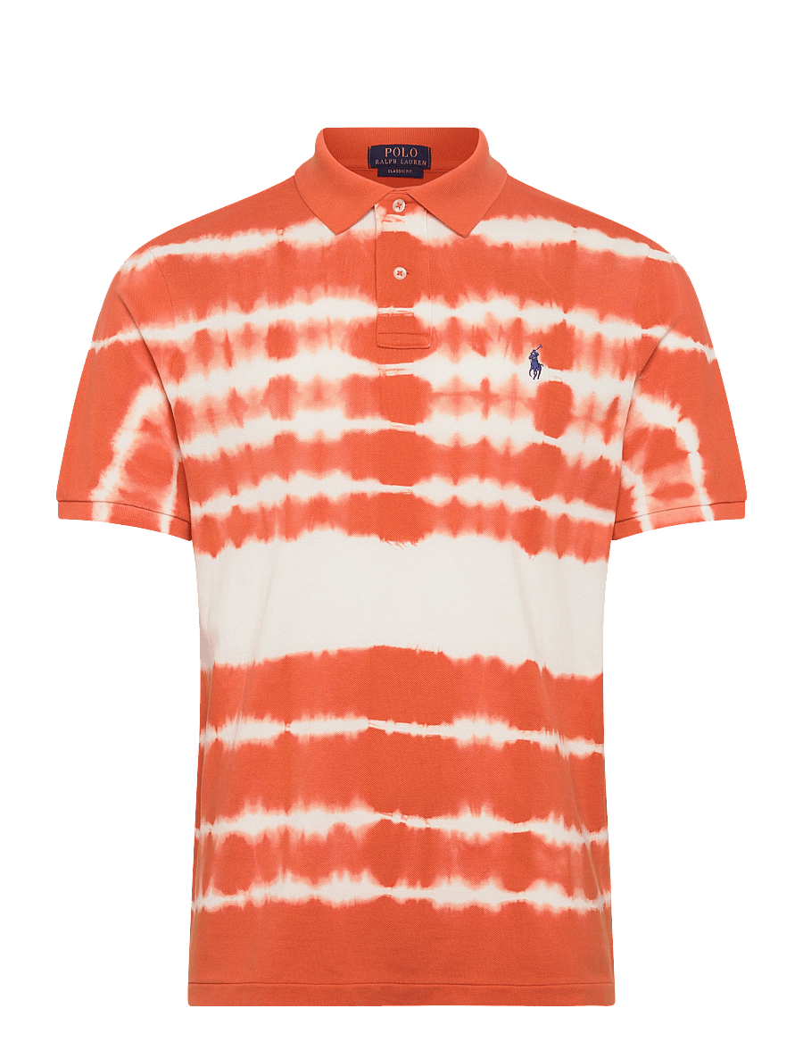 Polo Ralph Lauren - Classic Fit Tie-Dye Mesh Polo Shirt - short-sleeved polos - solar sky multi - 1