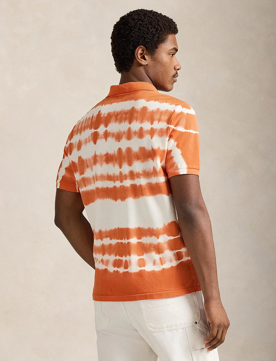 Polo Ralph Lauren - Classic Fit Tie-Dye Mesh Polo Shirt - short-sleeved polos - solar sky multi - 3