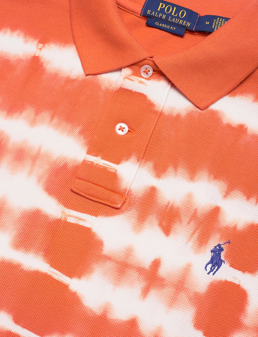 Polo Ralph Lauren - Classic Fit Tie-Dye Mesh Polo Shirt - short-sleeved polos - solar sky multi - 4