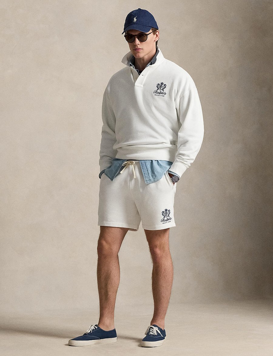 Polo Ralph Lauren - ARCTIC FLEECE-KNT-SHORTS - sweatshorts - white - 0
