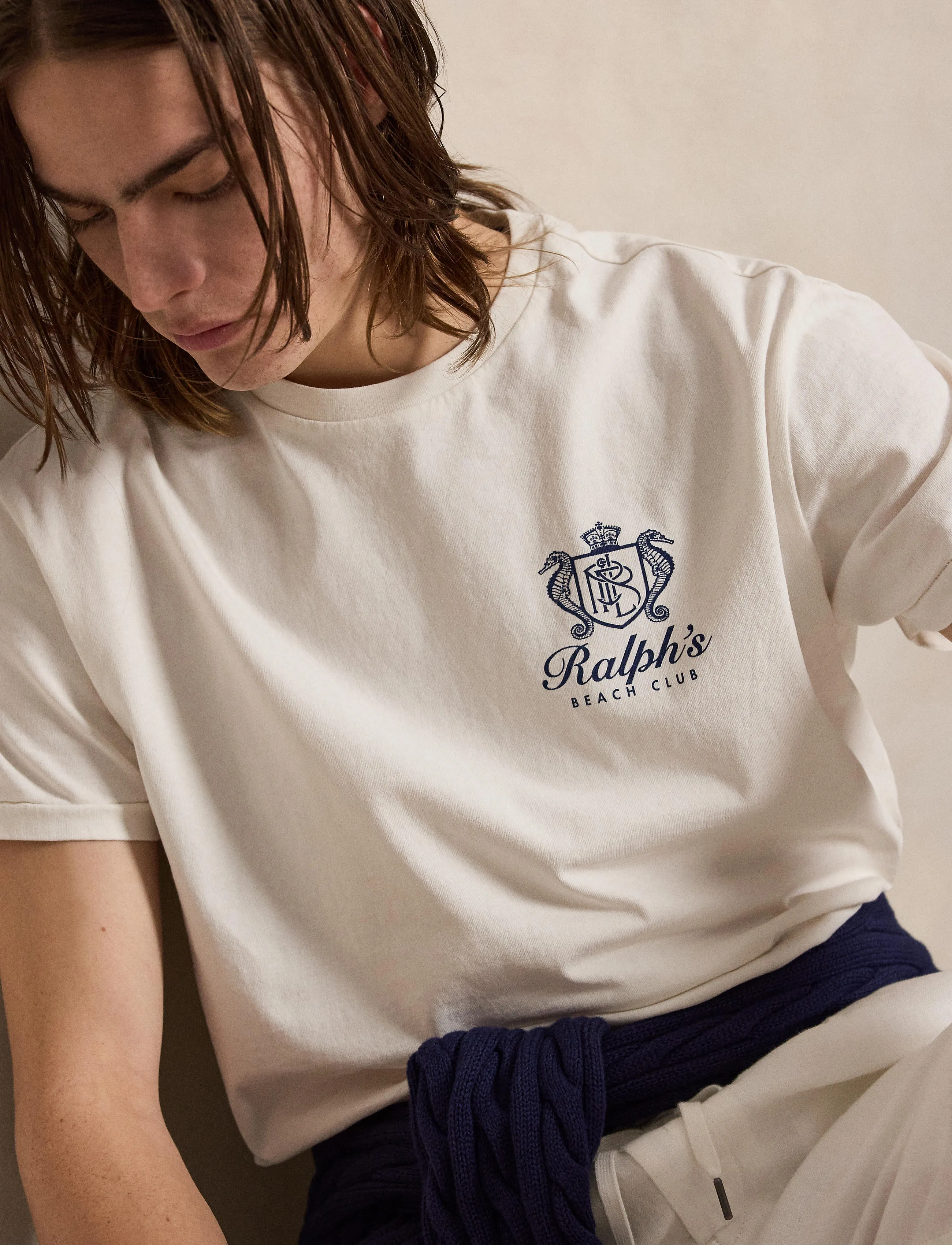 Polo Ralph Lauren - Classic Fit Jersey Graphic T-Shirt - kortærmede t-shirts - deckwash white - 4