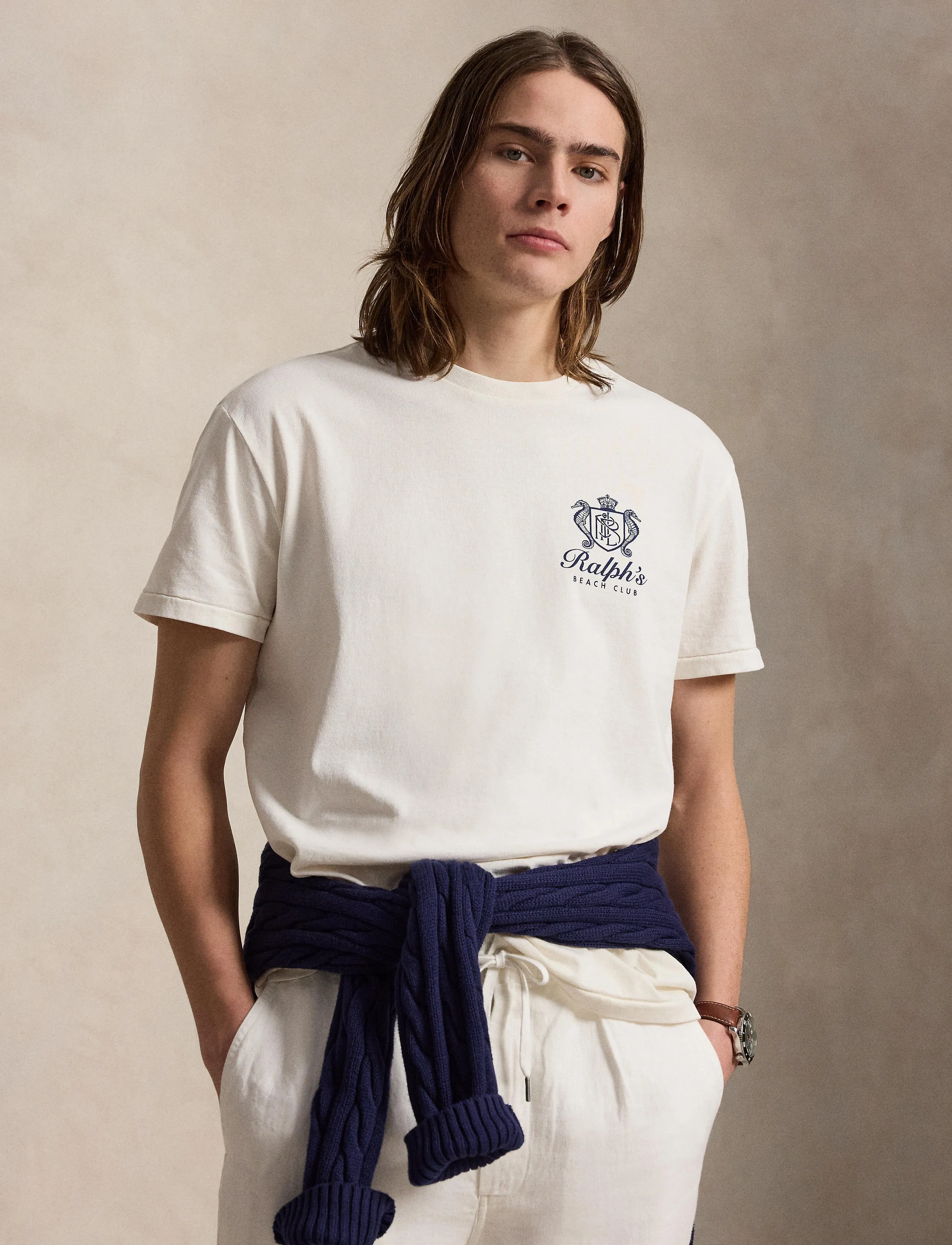 Polo Ralph Lauren - Classic Fit Jersey Graphic T-Shirt - kortærmede t-shirts - deckwash white - 5