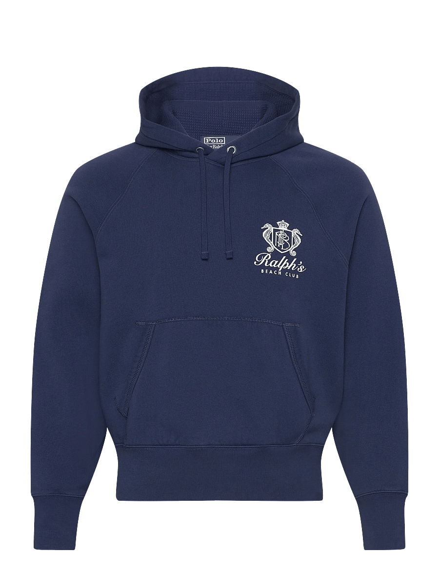 Polo Ralph Lauren - Vintage Fit Fleece Graphic Hoodie - sweatshirts - dark cobalt - 1