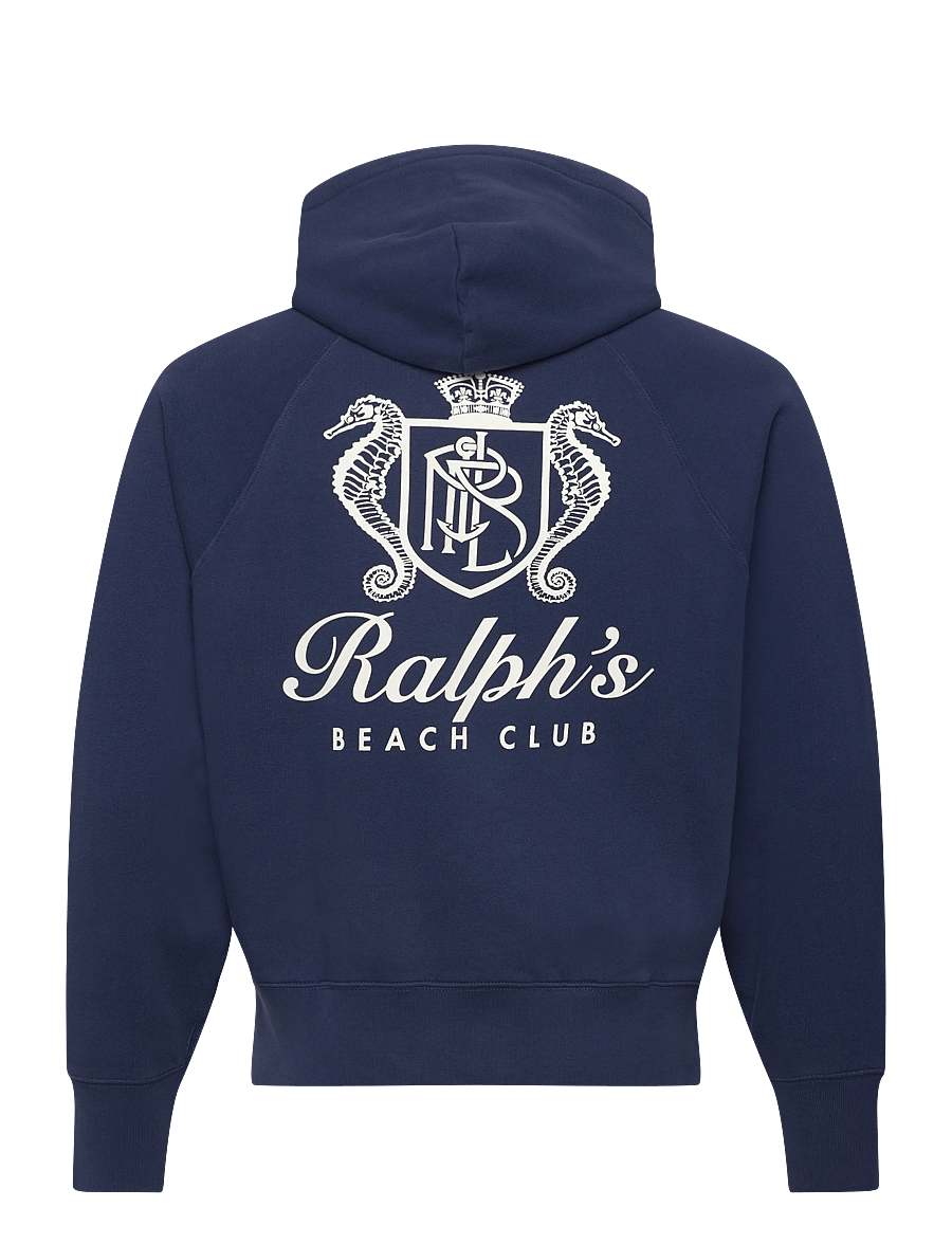 Polo Ralph Lauren - Vintage Fit Fleece Graphic Hoodie - sweatshirts - dark cobalt - 2