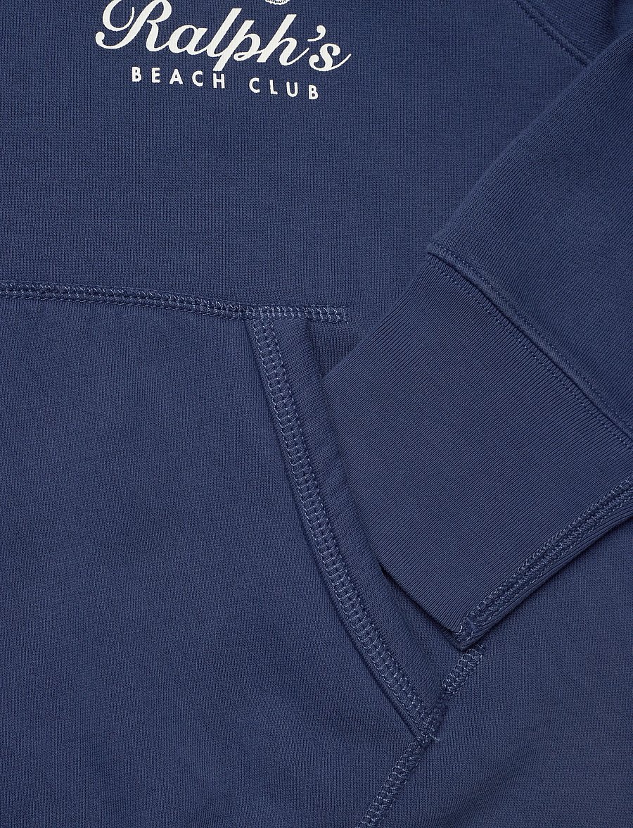 Polo Ralph Lauren - Vintage Fit Fleece Graphic Hoodie - sweatshirts - dark cobalt - 5