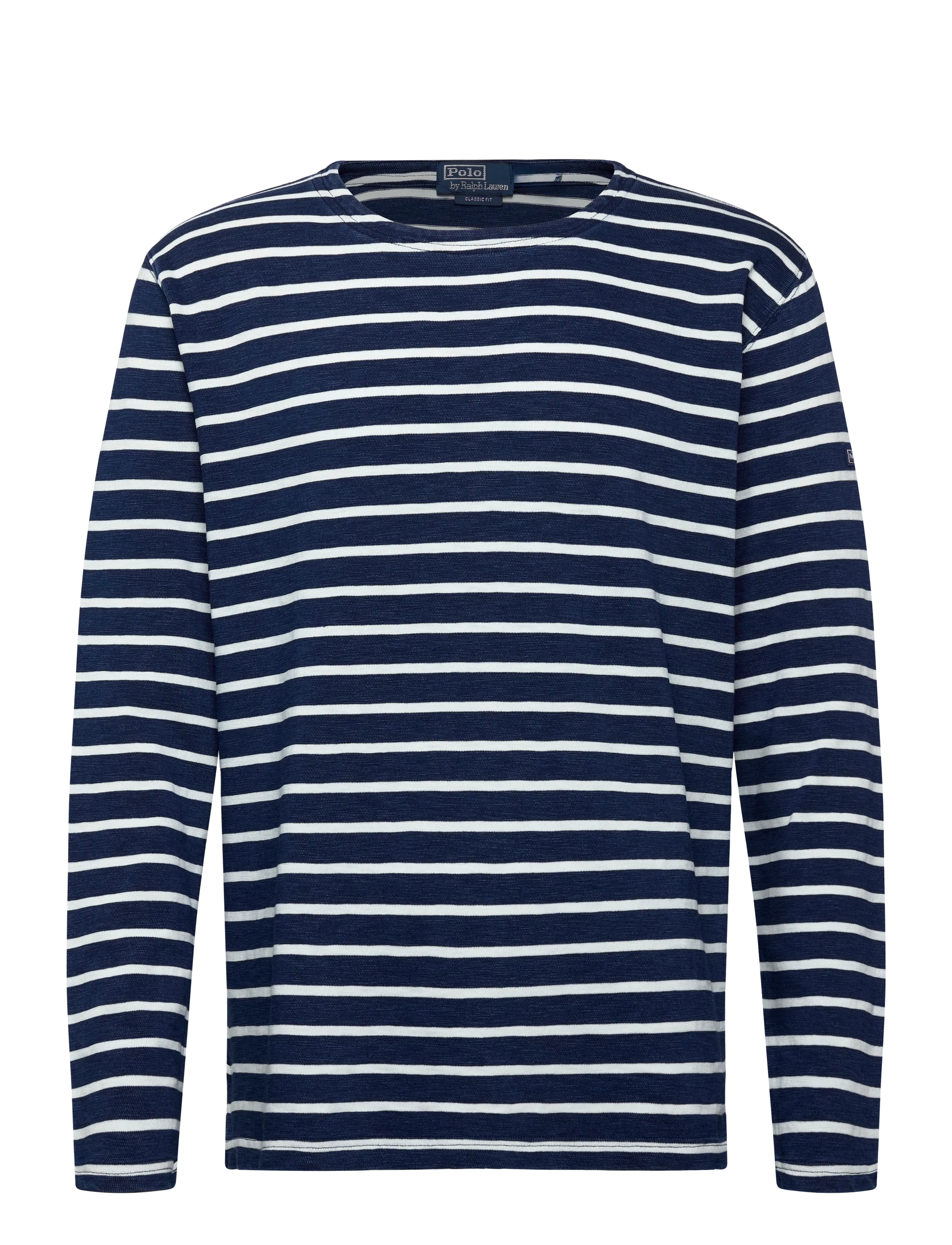 Polo Ralph Lauren - Classic Fit Striped Jersey T-Shirt - langærmede t-shirts - dark indigo/greig - 1