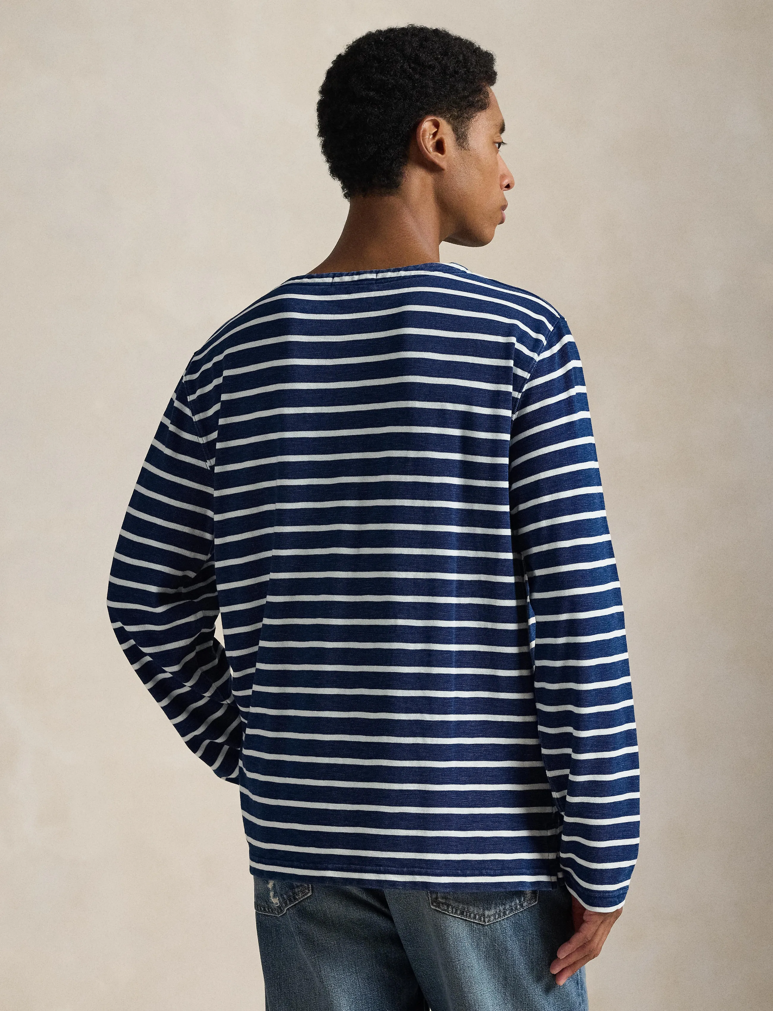 Polo Ralph Lauren - Classic Fit Striped Jersey T-Shirt - dark indigo/greig - 3