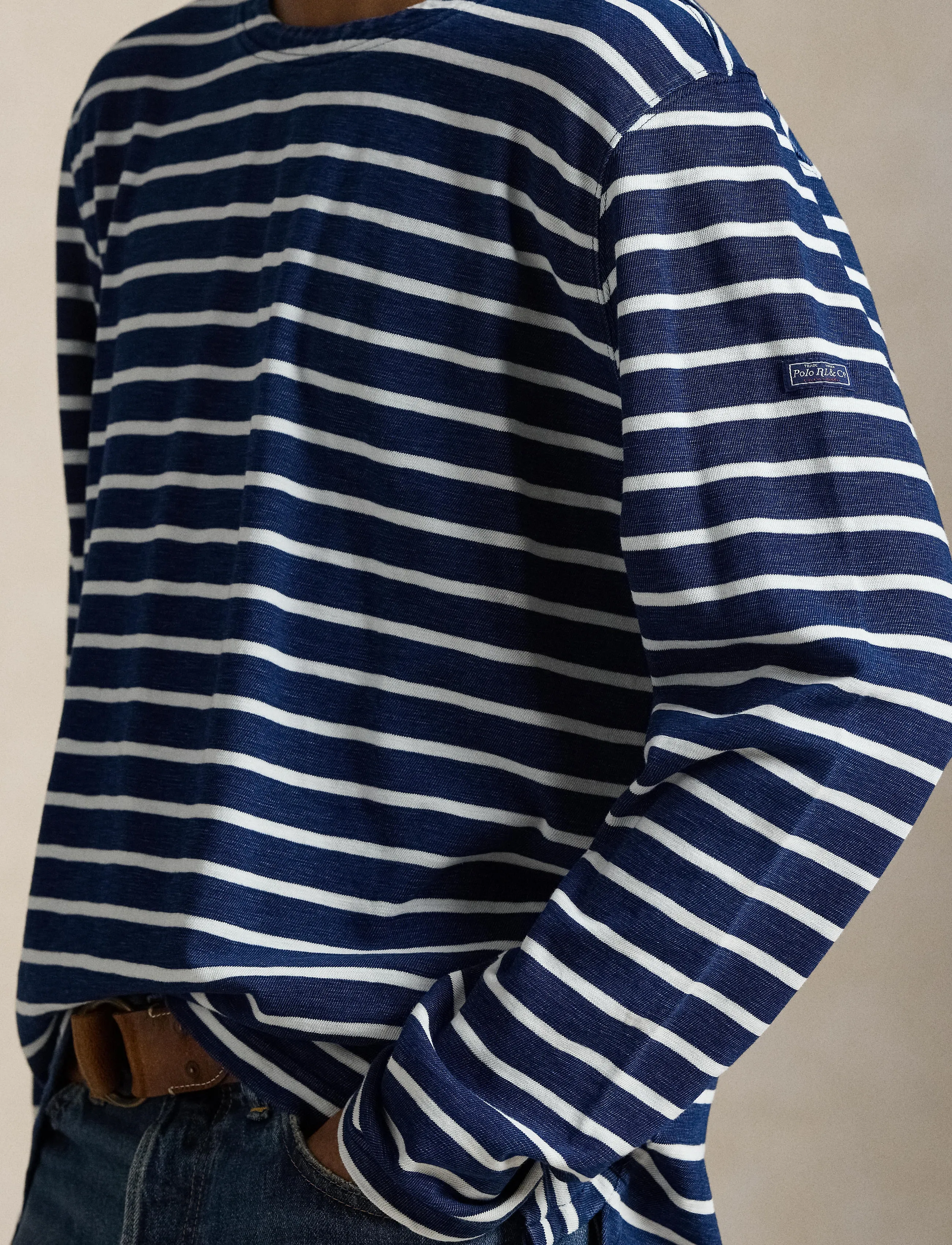 Polo Ralph Lauren - Classic Fit Striped Jersey T-Shirt - dark indigo/greig - 4