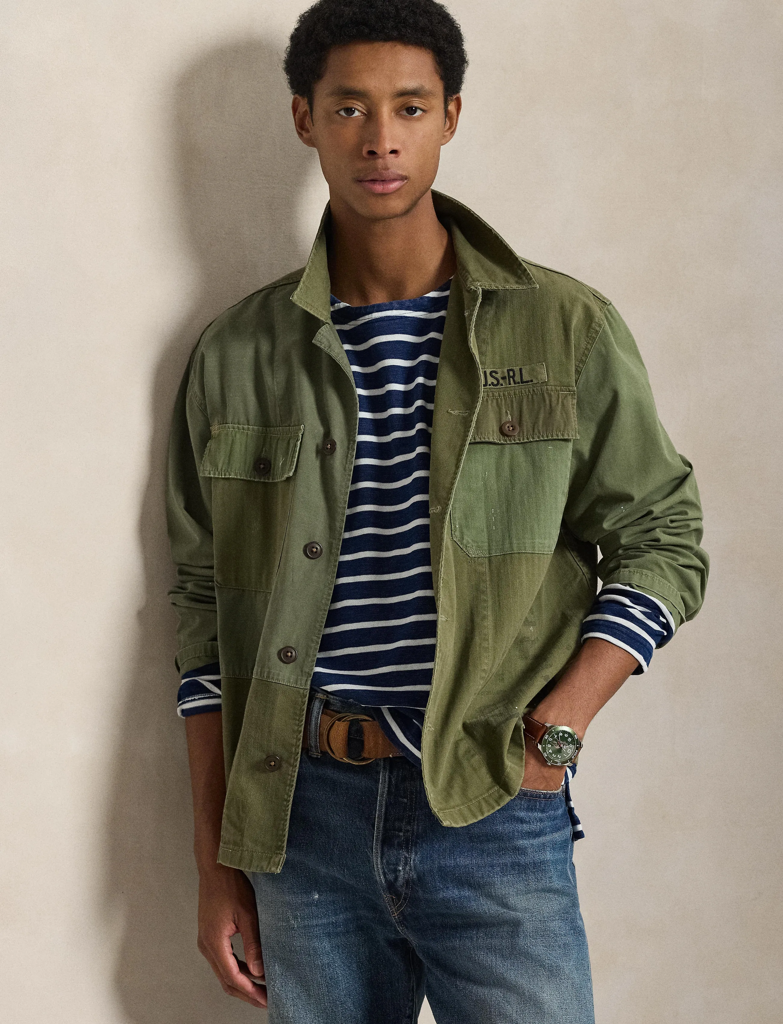 Polo Ralph Lauren - Classic Fit Striped Jersey T-Shirt - dark indigo/greig - 5