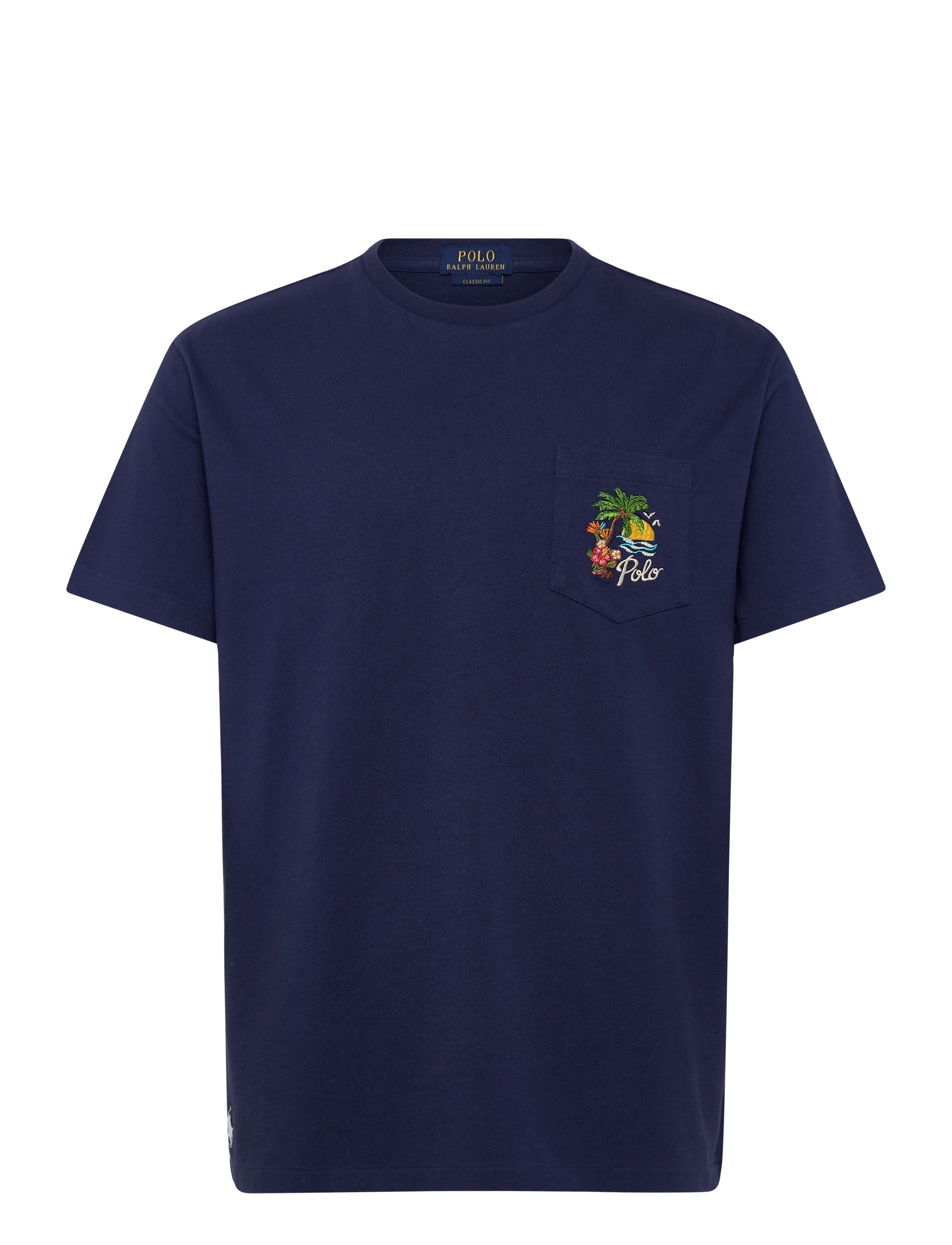 Polo Ralph Lauren Classic Fit Embroidered Jersey T-Shirt - Lyhythihaiset - DARK COBALT / navy