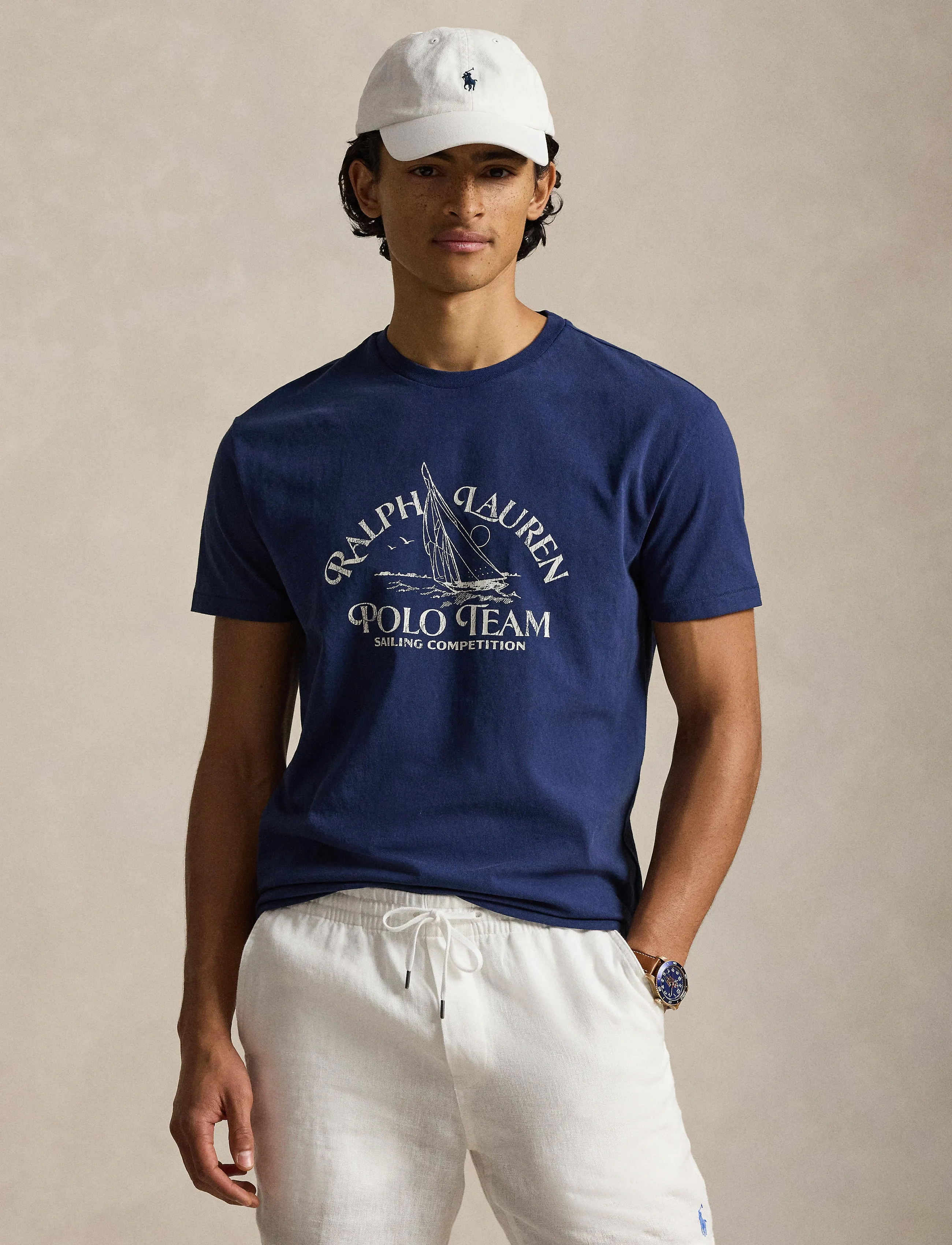 Polo Ralph Lauren - Classic Fit Jersey Graphic T-Shirt - kortærmede t-shirts - dark cobalt - 3