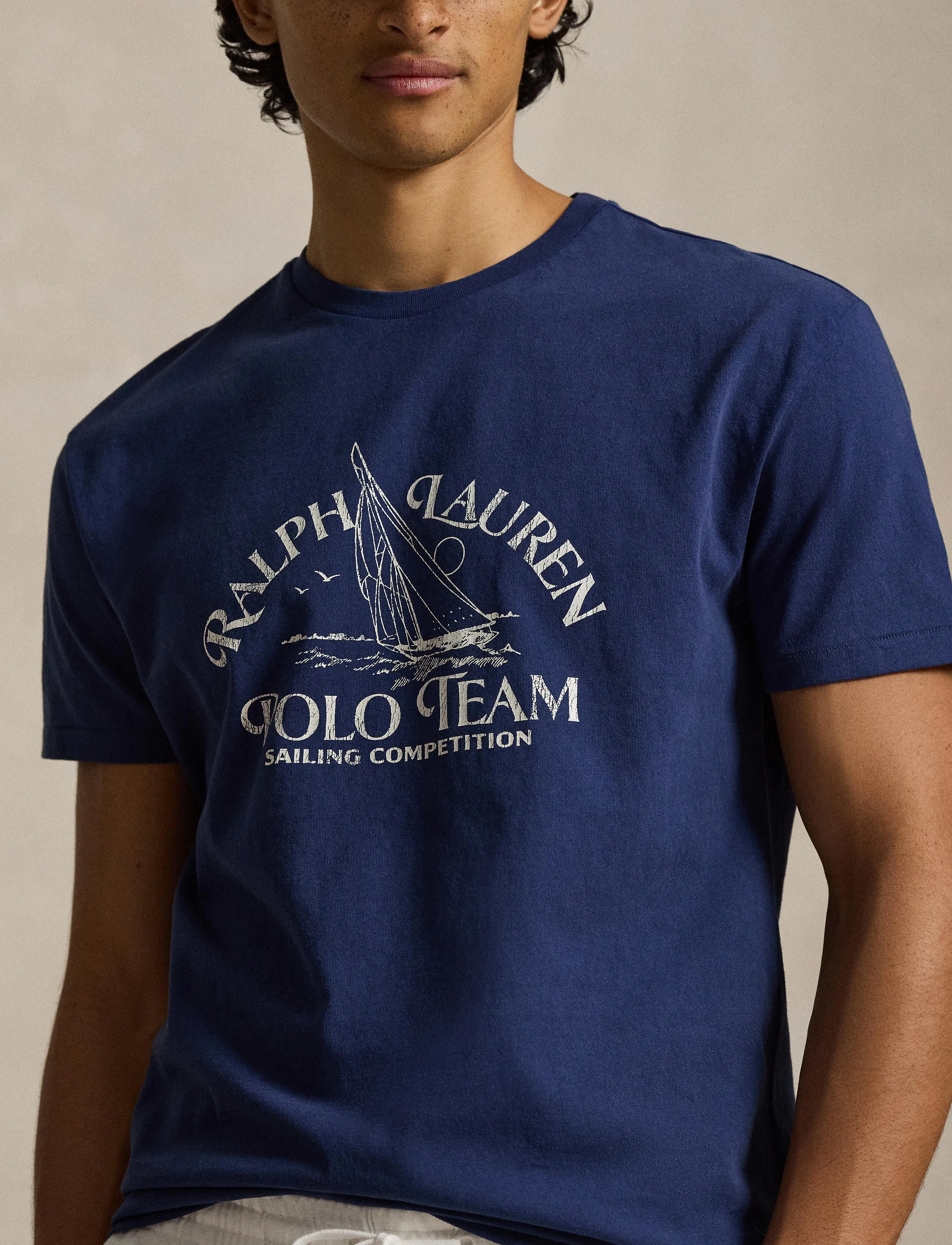 Polo Ralph Lauren - Classic Fit Jersey Graphic T-Shirt - kortærmede t-shirts - dark cobalt - 4