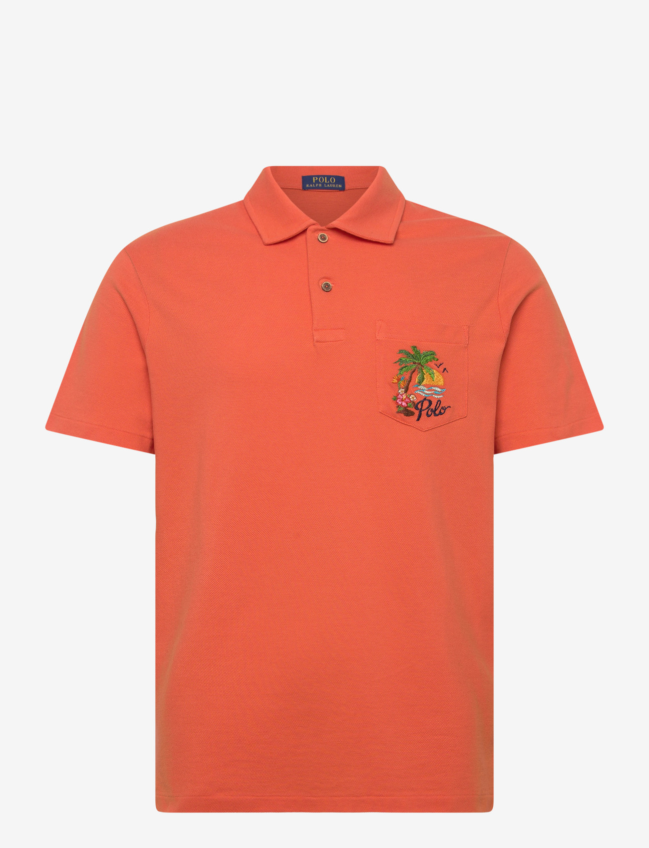 Polo Ralph Lauren - Standard Fit Mesh Graphic Polo Shirt - kortärmade pikéer - solar sky - 0
