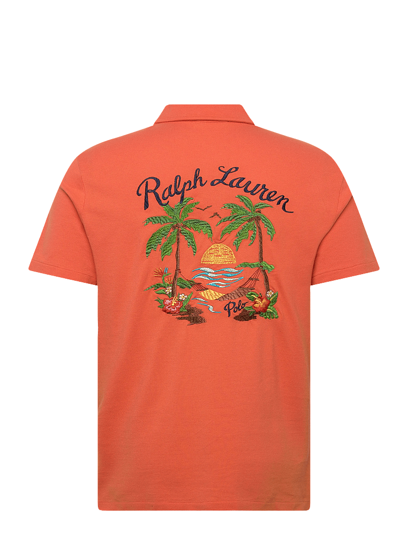 Polo Ralph Lauren - Standard Fit Mesh Graphic Polo Shirt - kortärmade pikéer - solar sky - 1