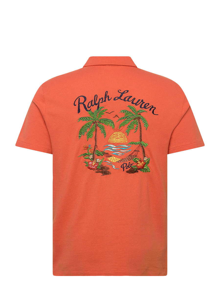 Polo Ralph Lauren - Standard Fit Mesh Graphic Polo Shirt - short-sleeved polos - solar sky - 2