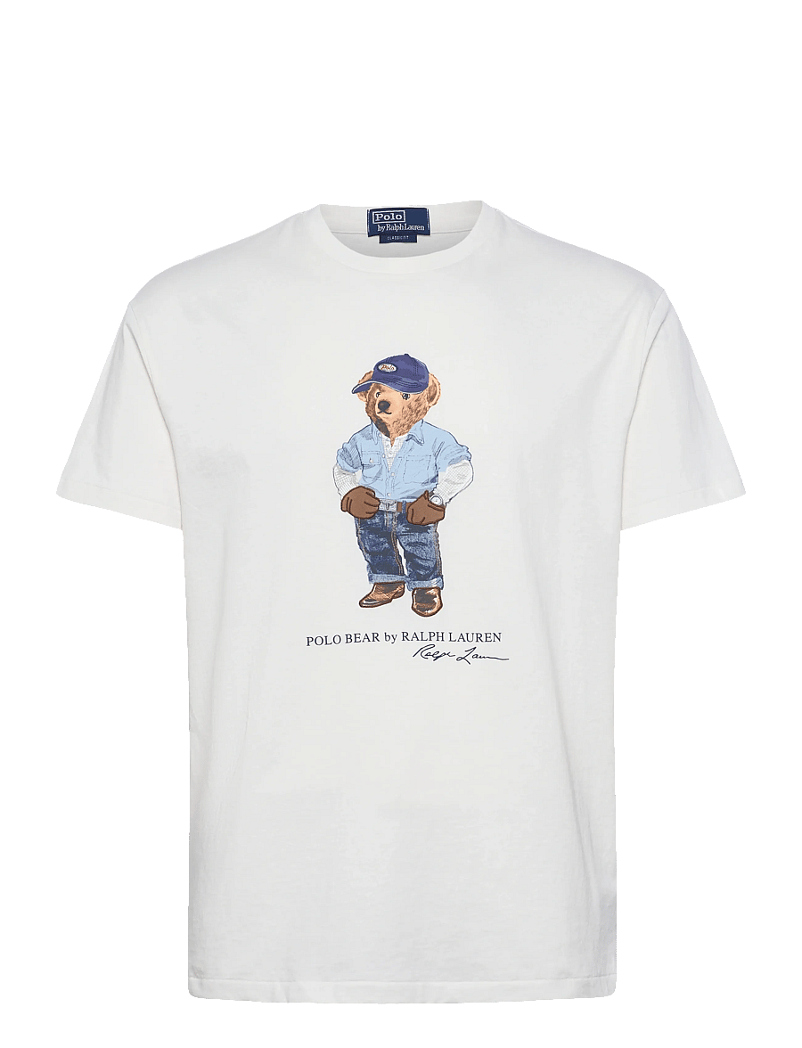 Polo Ralph Lauren - Classic Fit Polo Bear Jersey T-Shirt - short-sleeved t-shirts - nevis-denim bear - 0