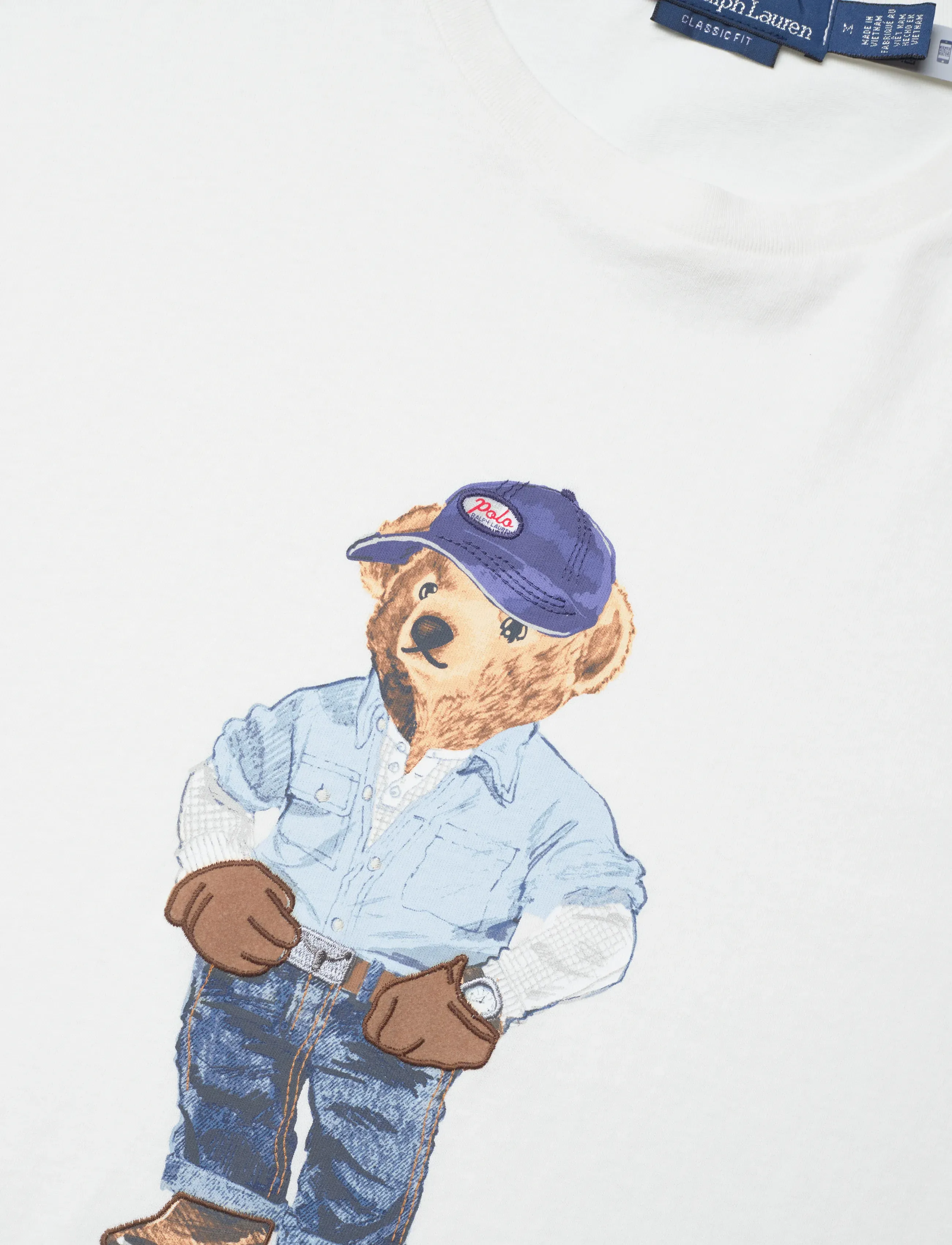 Polo Ralph Lauren - Classic Fit Polo Bear Jersey T-Shirt - kurzärmelige t-shirts - nevis-denim bear - 2