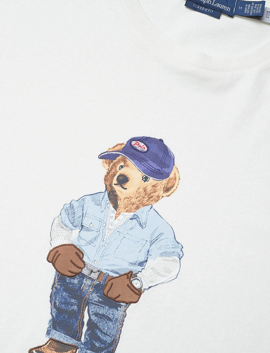 Polo Ralph Lauren - Classic Fit Polo Bear Jersey T-Shirt - short-sleeved t-shirts - nevis-denim bear - 2