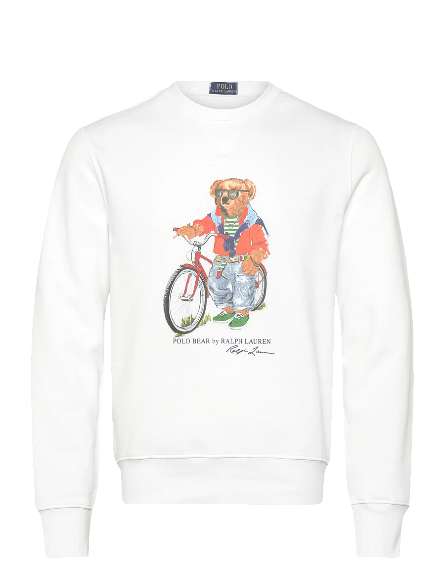 Polo Ralph Lauren - SEASONAL FLEECE-KNT-SWEATSHIRT - osta olukorra järgi - white- summer bea - 0