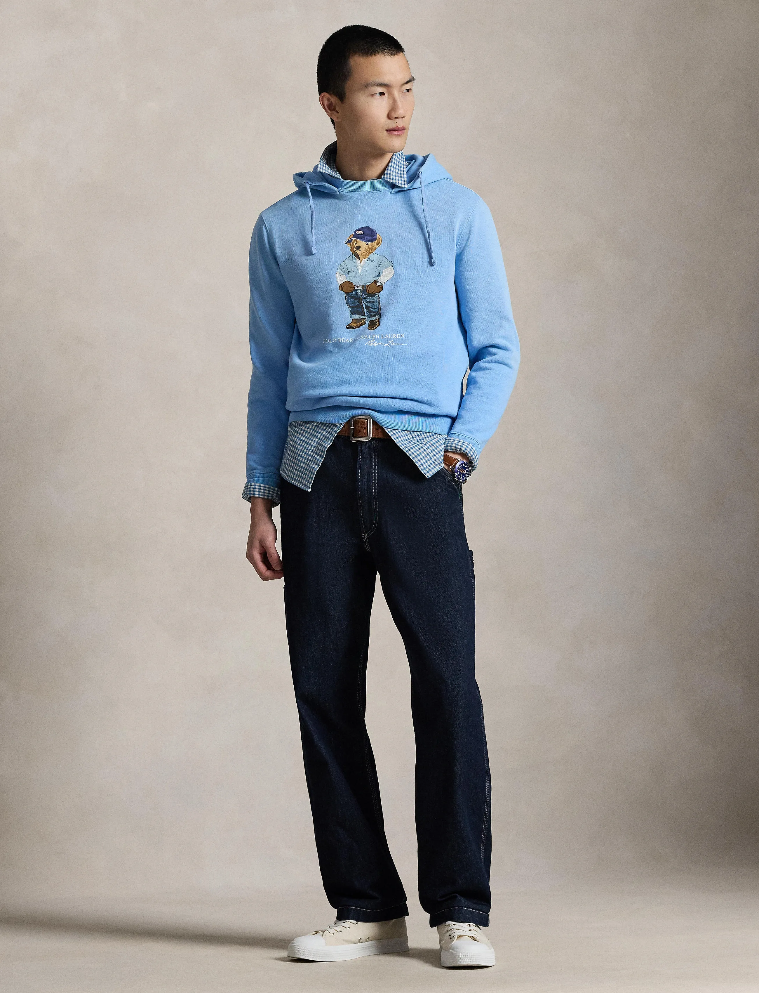 Polo Ralph Lauren Bear Fleece Hoodie, M, Sweatshirts & Hoodies, Blau - Männerswear