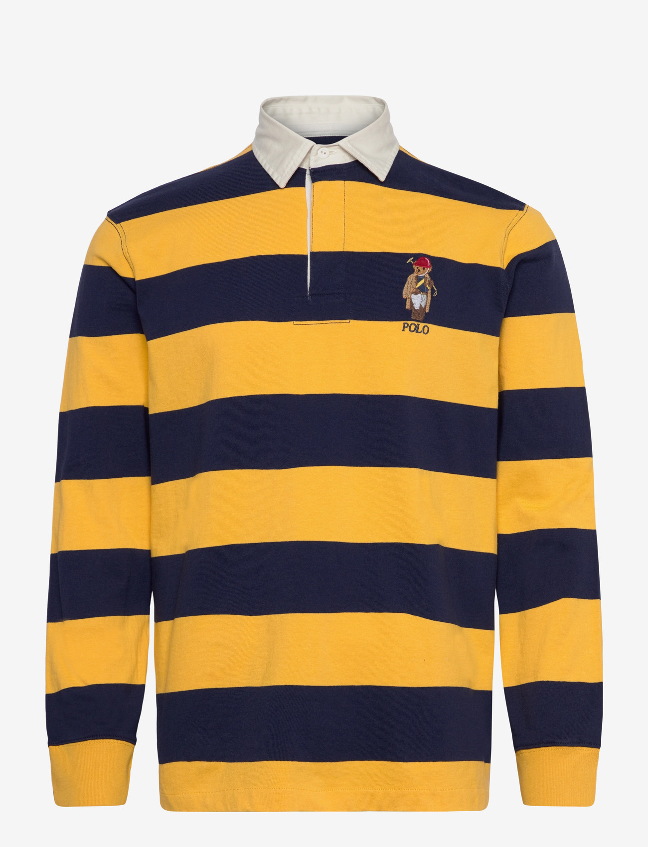 Polo Ralph Lauren - Classic Fit Polo Bear Rugby Shirt - newprt nvy/gld bg - 0