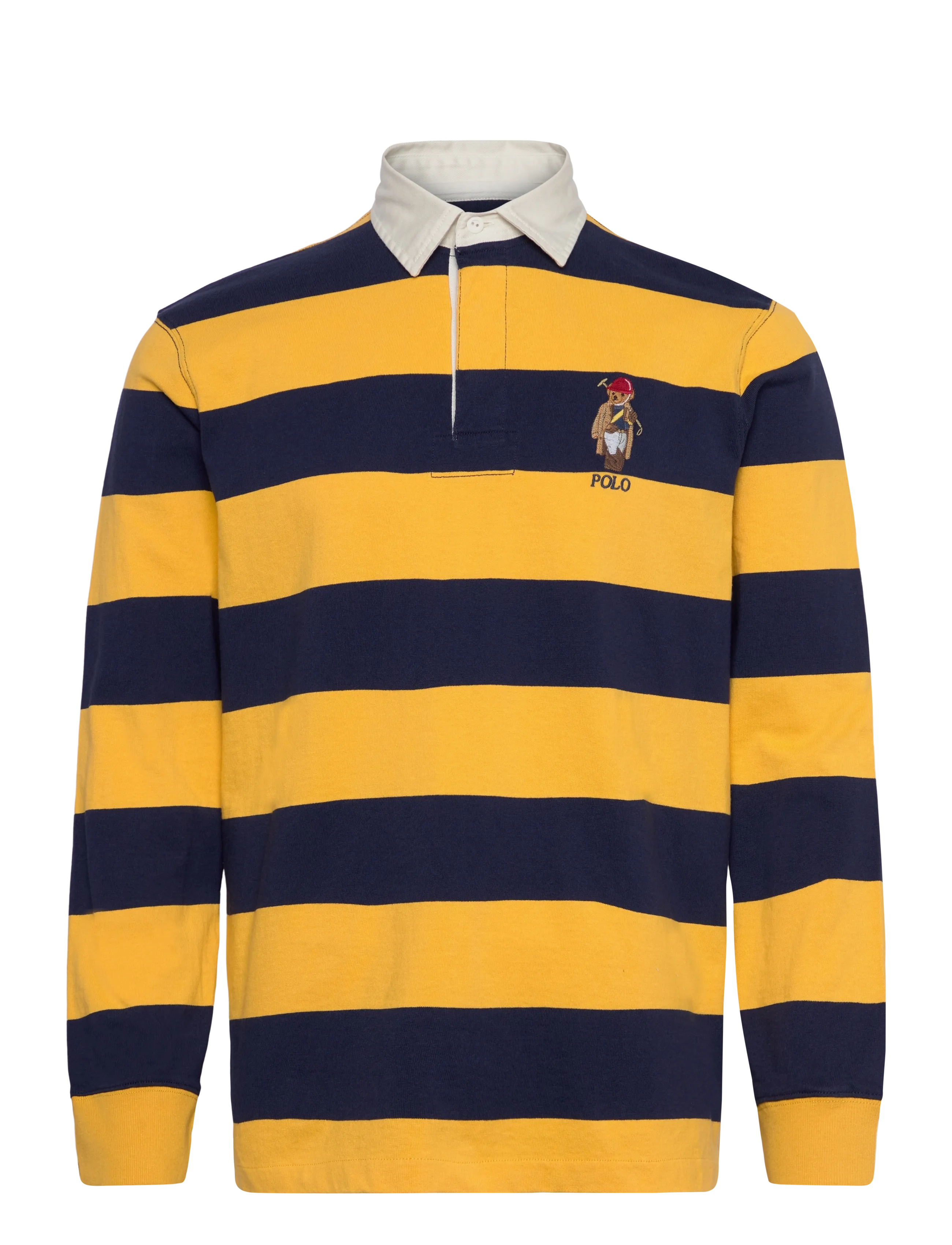Polo Ralph Lauren - Classic Fit Polo Bear Rugby Shirt - langärmelig - newprt nvy/gld bg - 1