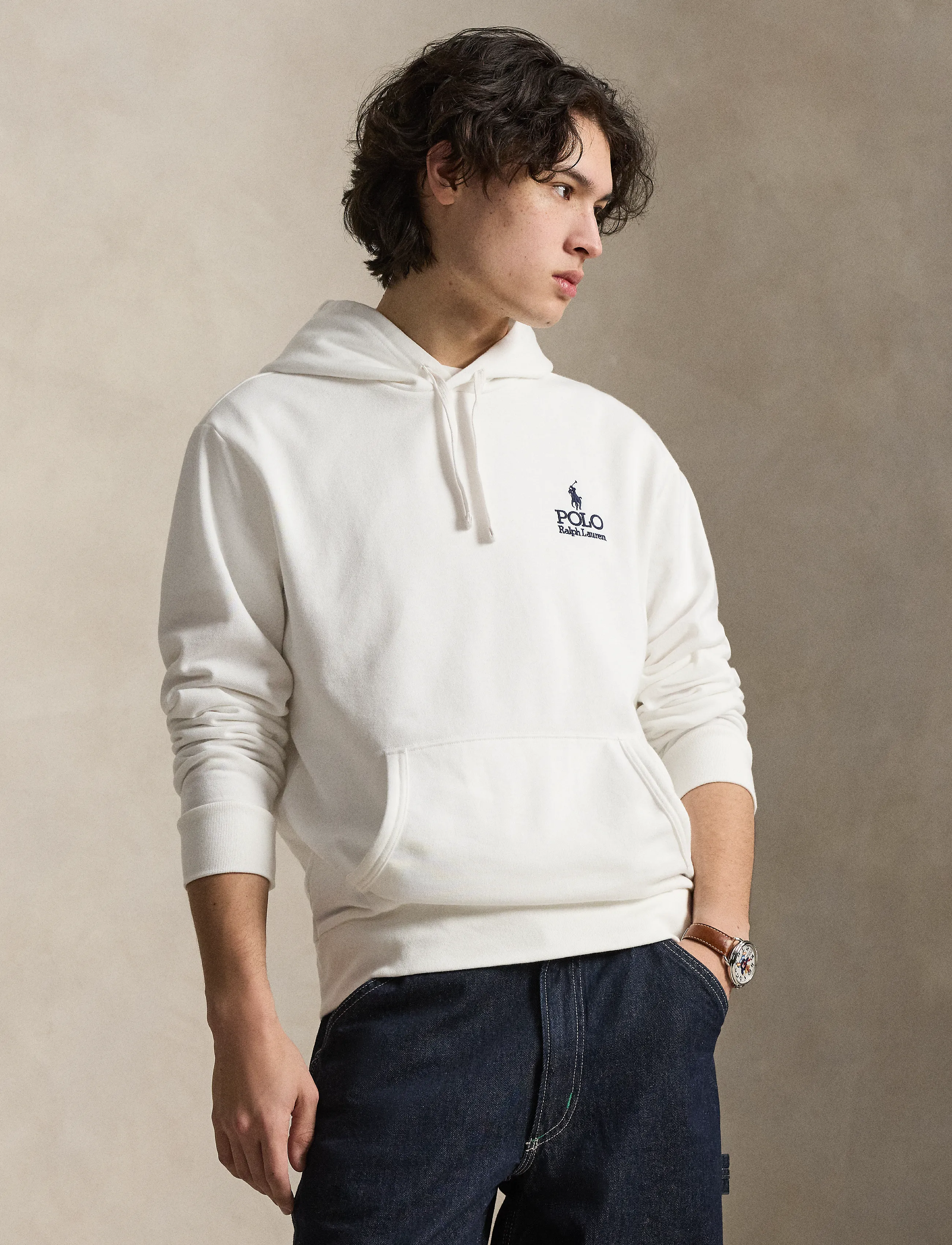 Polo Ralph Lauren - Logo Fleece Hoodie - hættetrøjer - white - 2