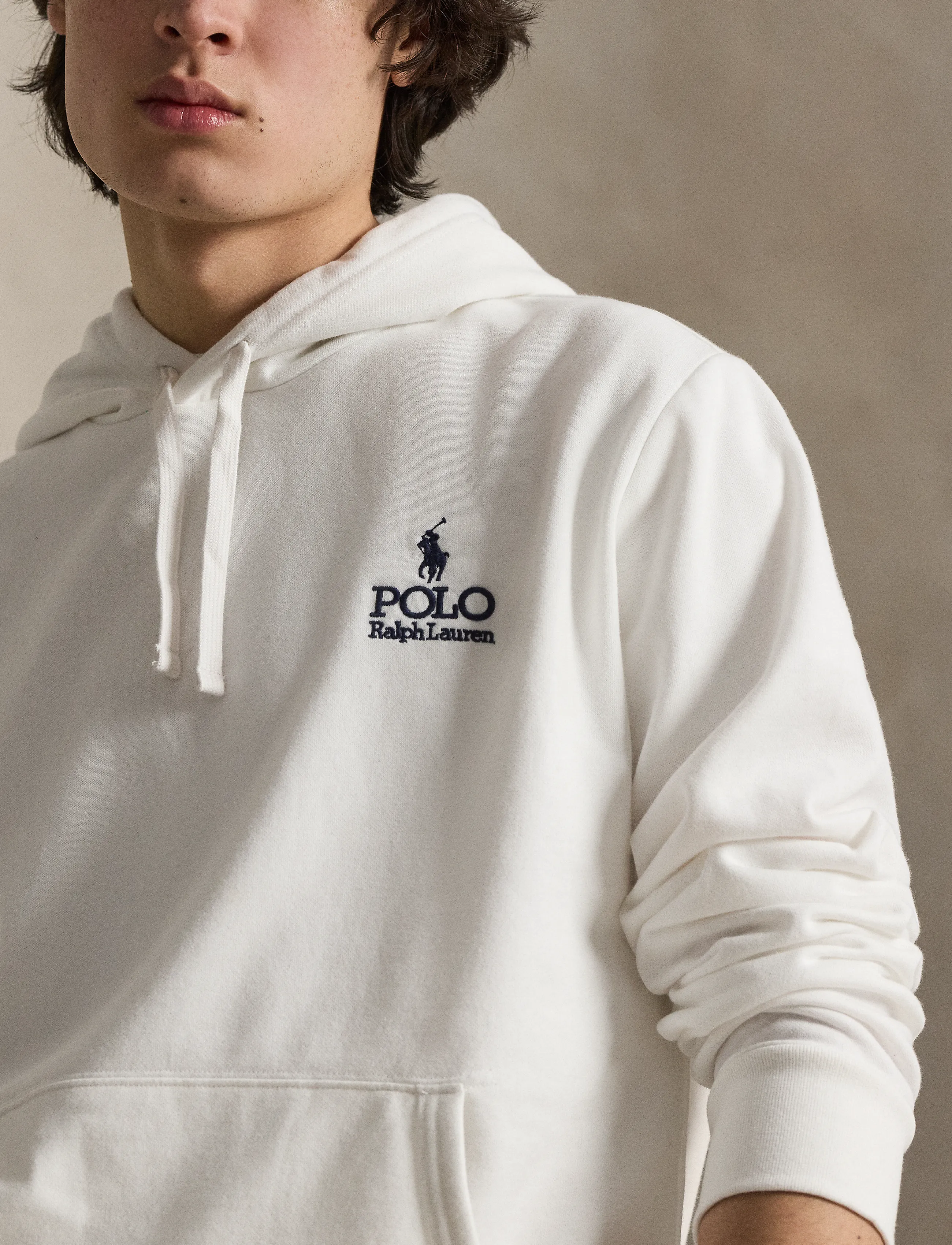 Polo Ralph Lauren - Logo Fleece Hoodie - hættetrøjer - white - 3