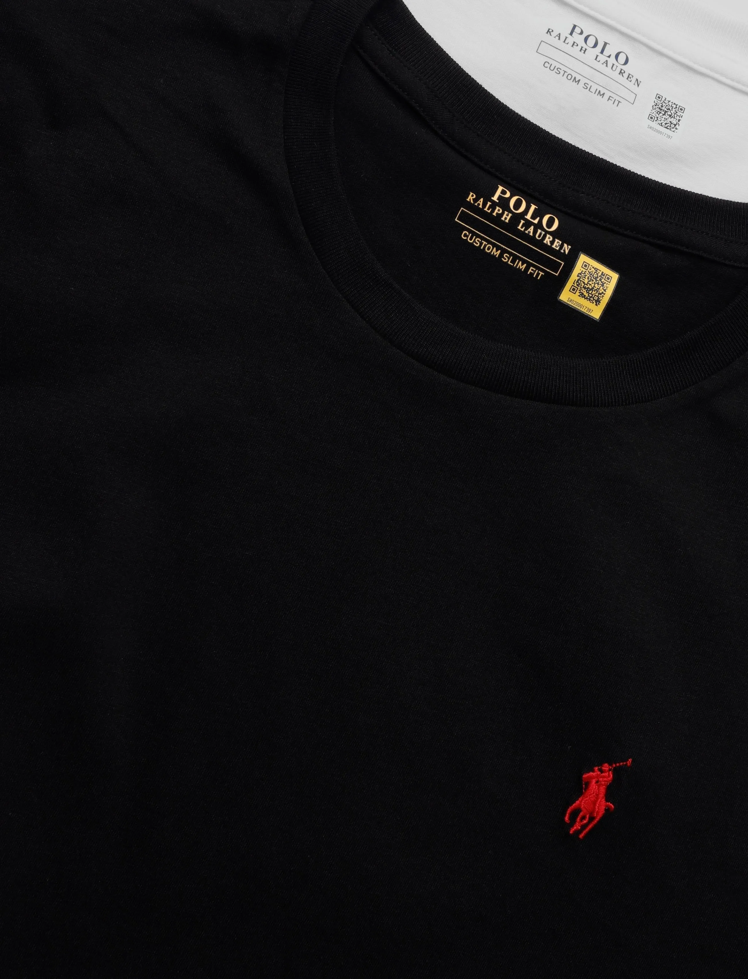 Polo Ralph Lauren - 26/1 JERSEY-KNT-T-SHIRT - kurzärmelige t-shirts - polo black/white - 2