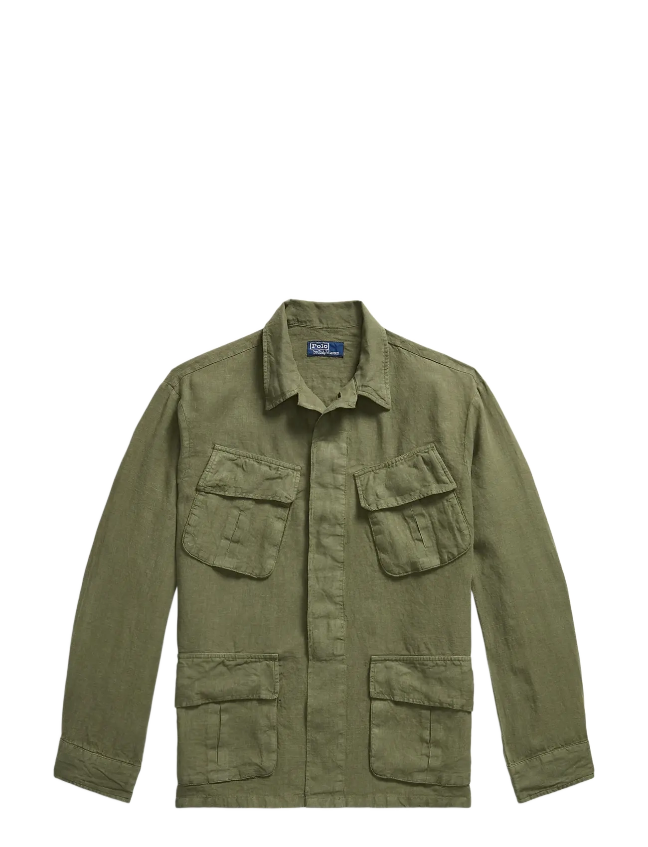 Polo Ralph Lauren Linen Utility Overshirt - Designers - NEW OLIVE / khaki/green