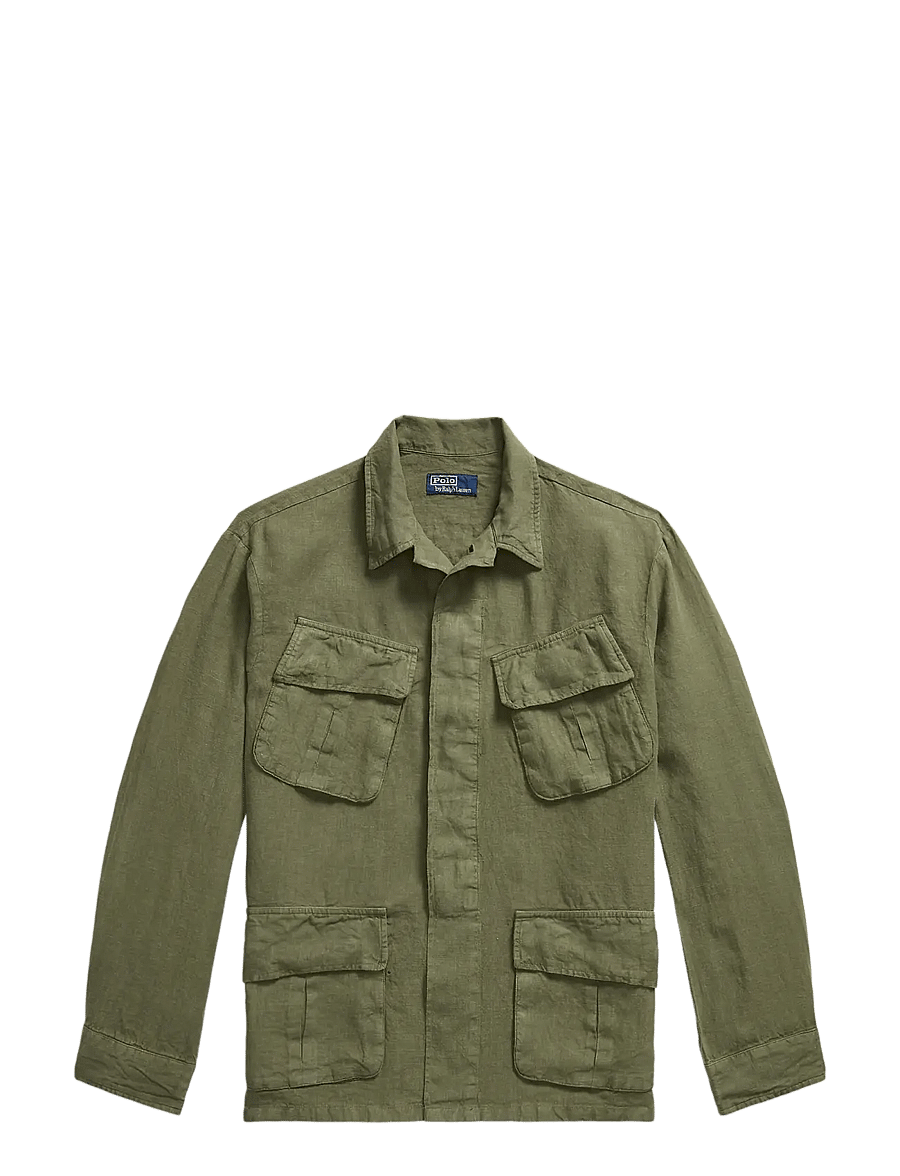 Polo Ralph Lauren - Linen Utility Overshirt - kupuj według okazji - new olive - 1