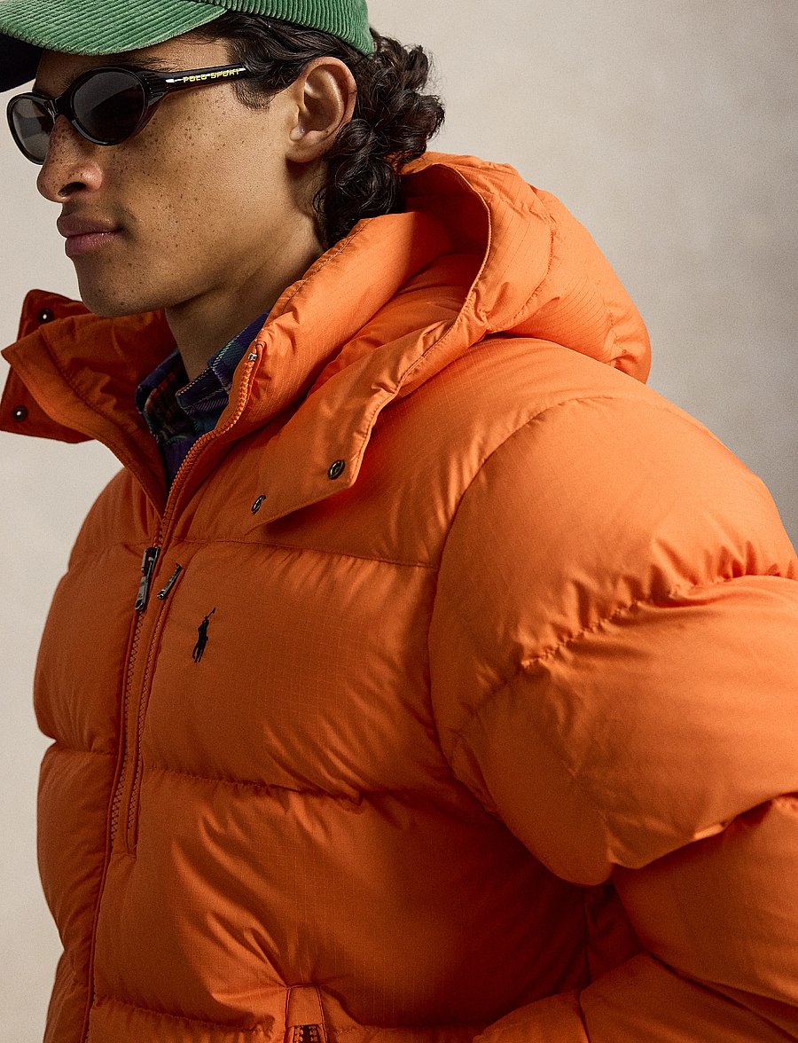 Polo Ralph Lauren - The Gorham Relaxed Fit Down Jacket - gefütterte jacken - coastal orange - 5