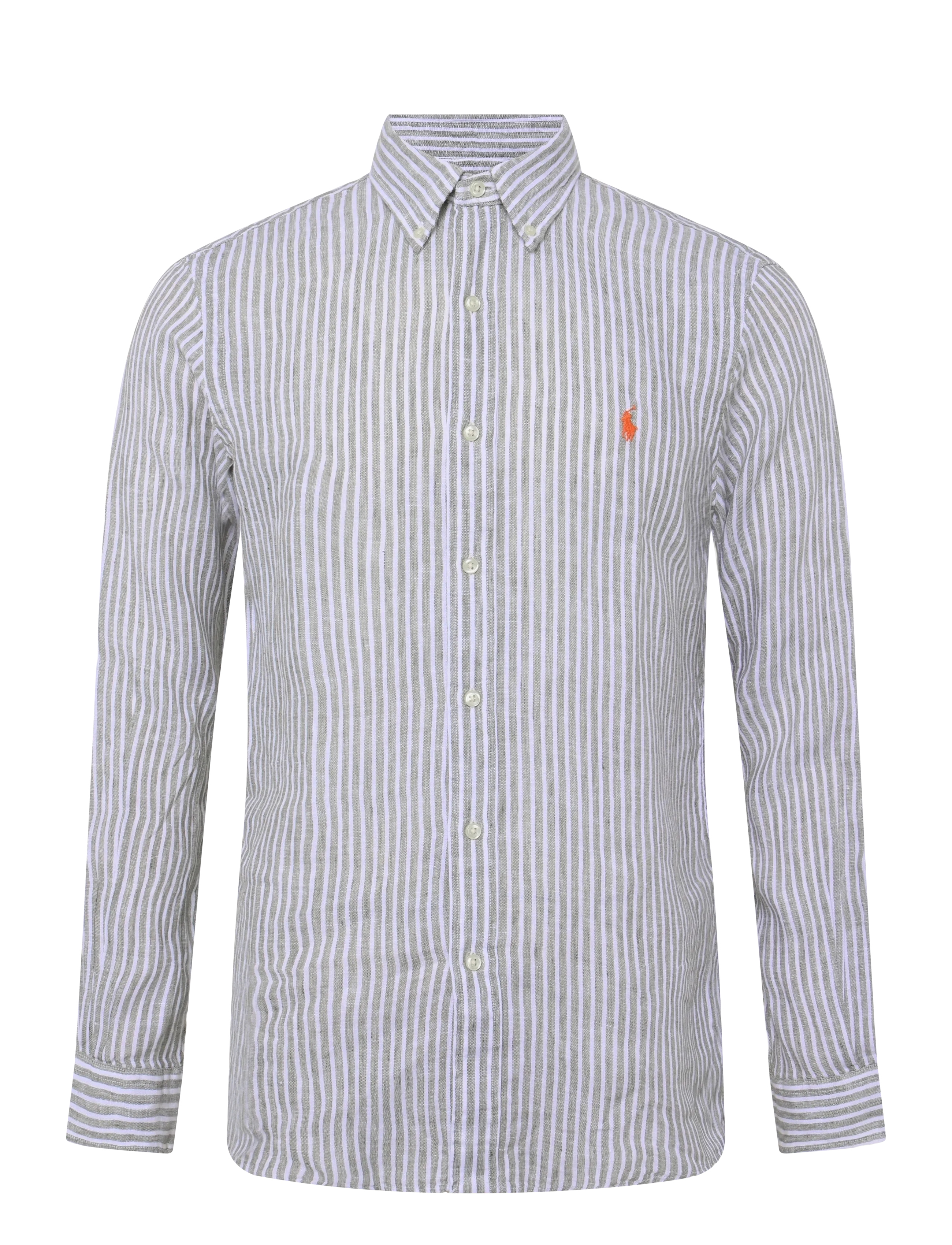 Polo Ralph Lauren YD LINEN V1-WVN-SHIRT - Linased särgid - 5137H GARDEN TRAI / khaki/green