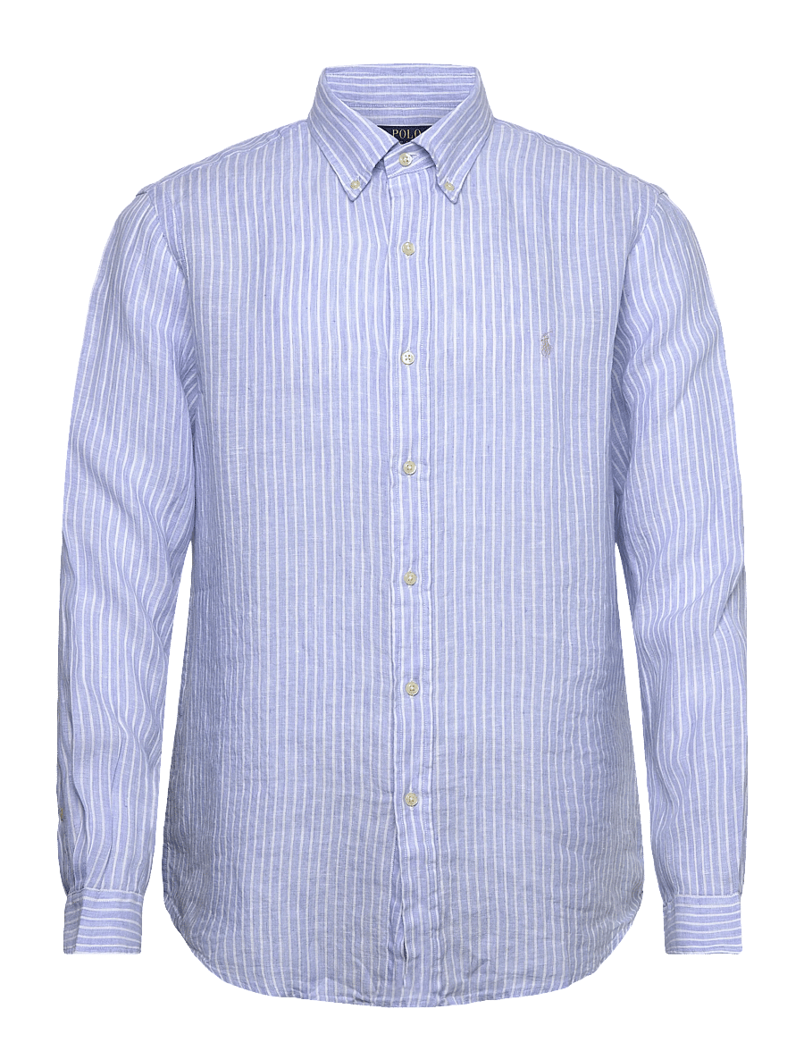 Polo Ralph Lauren - YD LINEN V1-WVN-SHIRT - 7188b blue white - 0