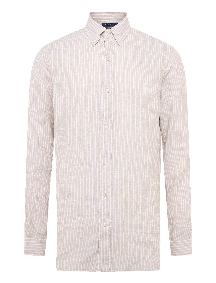 Polo Ralph Lauren - YD LINEN V1-WVN-SHIRT - casual - 7188e coastal bei - 0