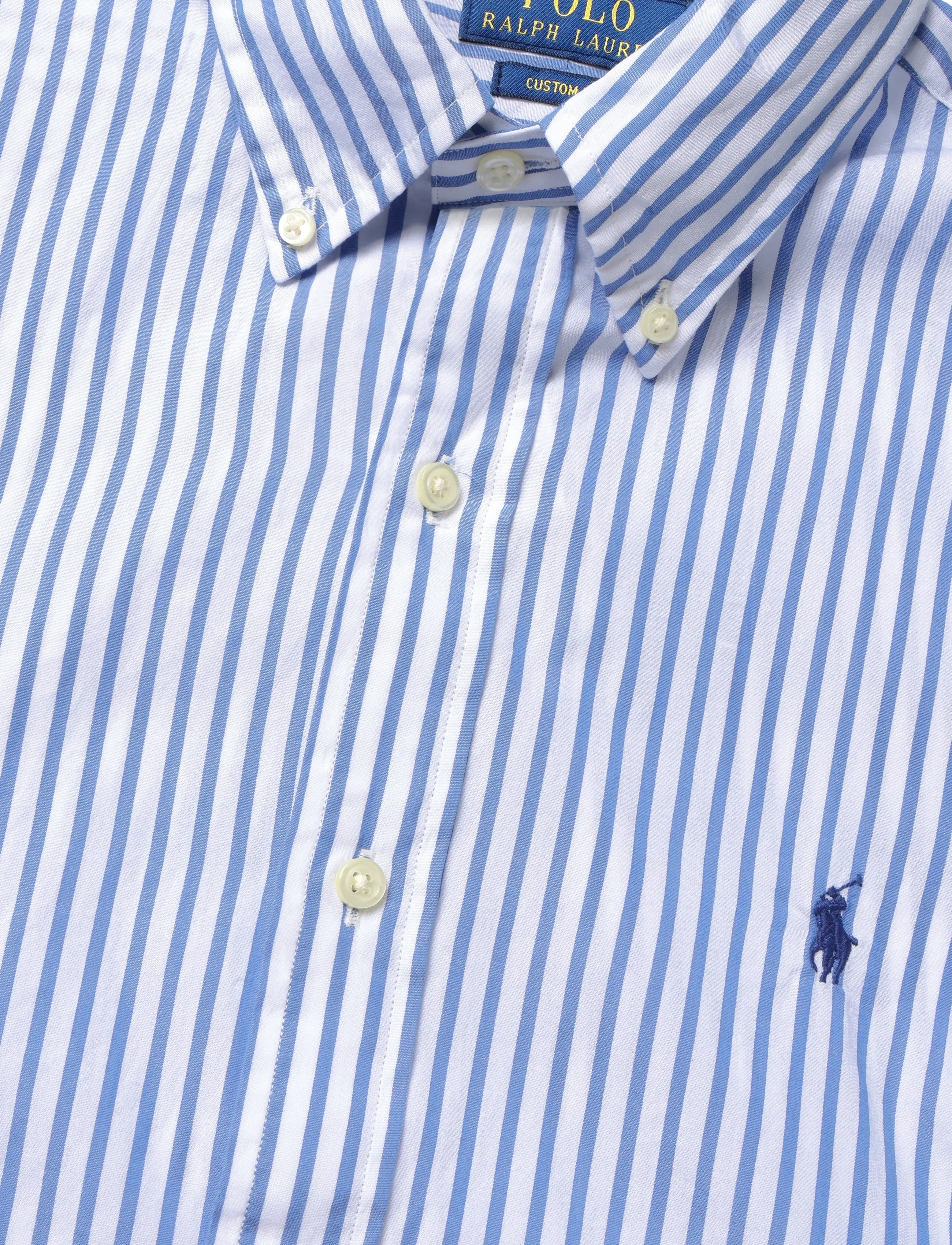 Polo Ralph Lauren - WASHED BROADCLOTH-WVN-SHIRT - gestreifte hemden - 3249d white blue - 2