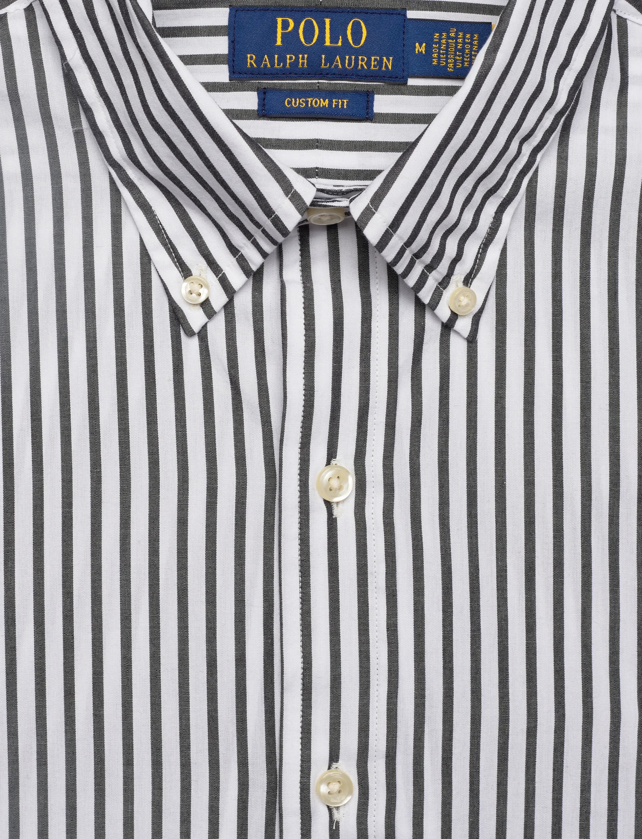 Polo Ralph Lauren - Custom Fit Striped Broadcloth Shirt - stribede skjorter - 3249e white polo - 4