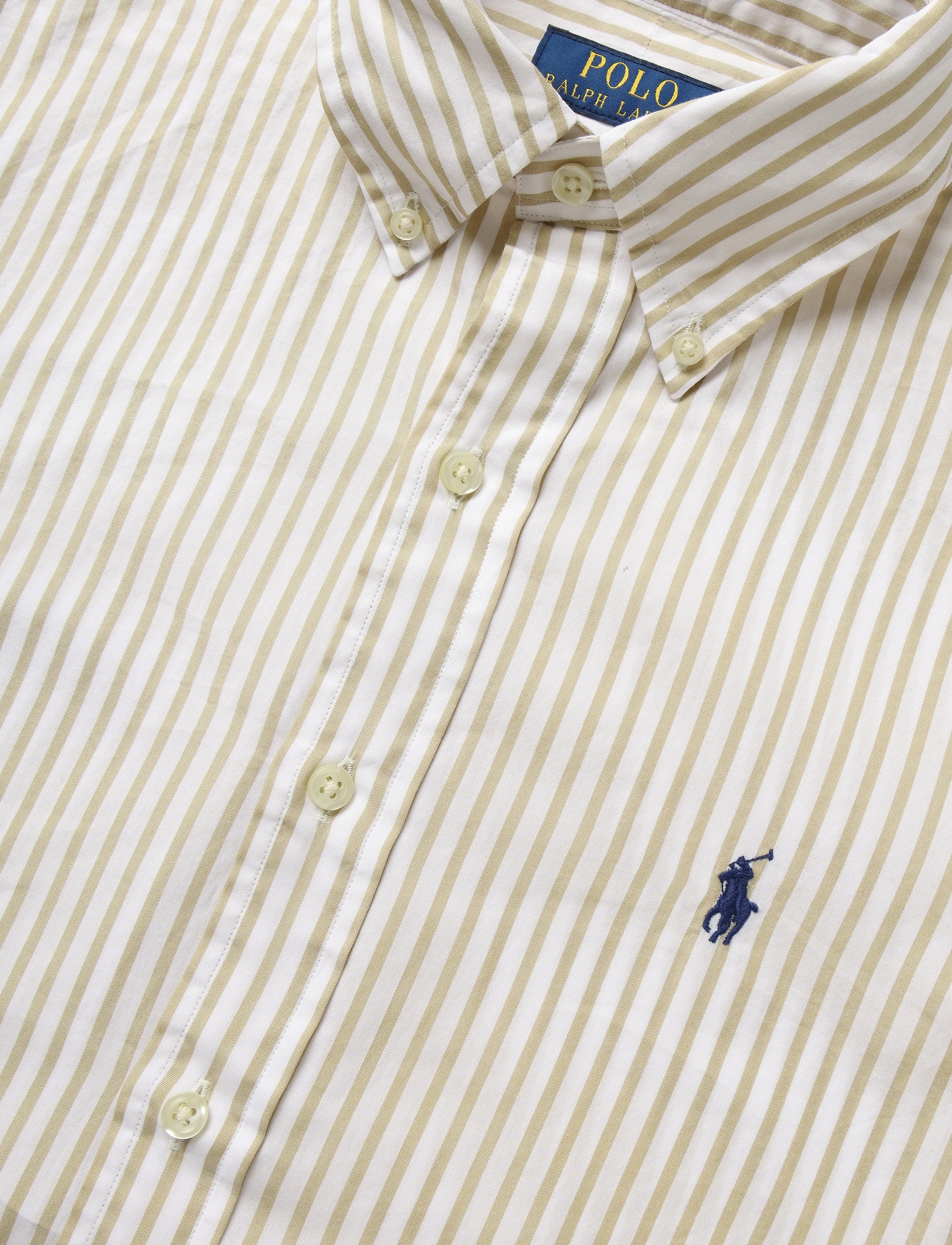 Polo Ralph Lauren - WASHED BROADCLOTH-WVN-SHIRT - striped shirts - 3249g white coast - 2