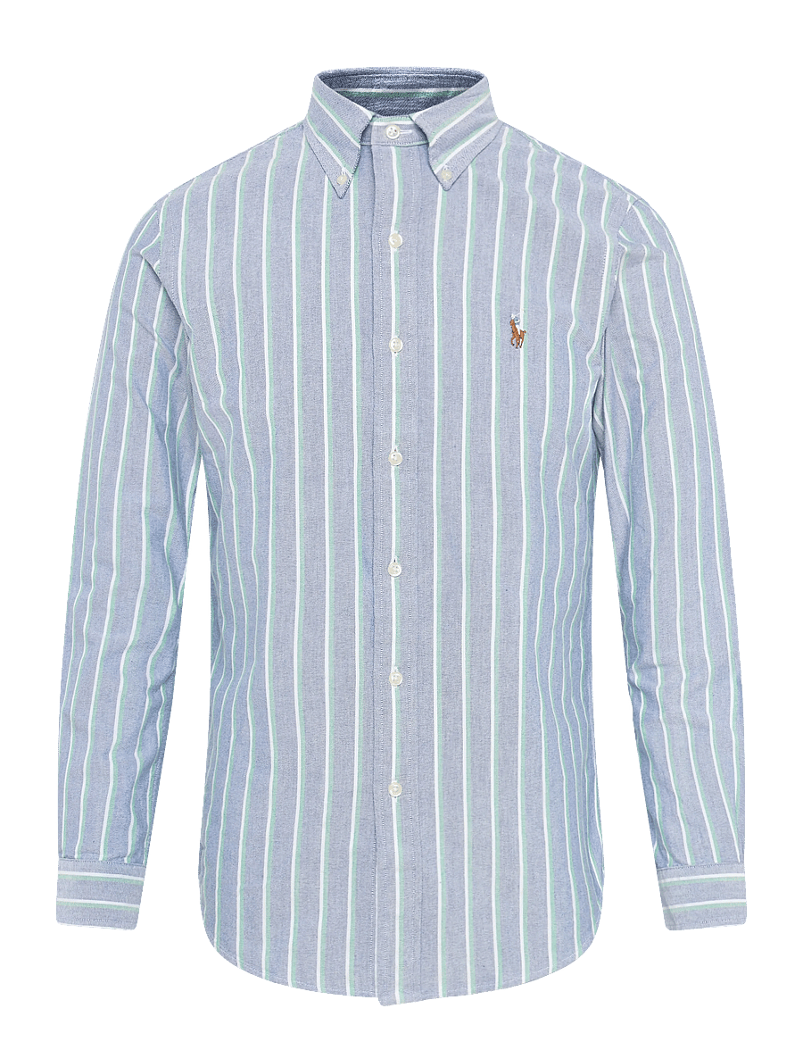 Polo Ralph Lauren - CLASSIC OXFORD-WVN-SHIRT - gestreifte hemden - 259d navy green m - 0