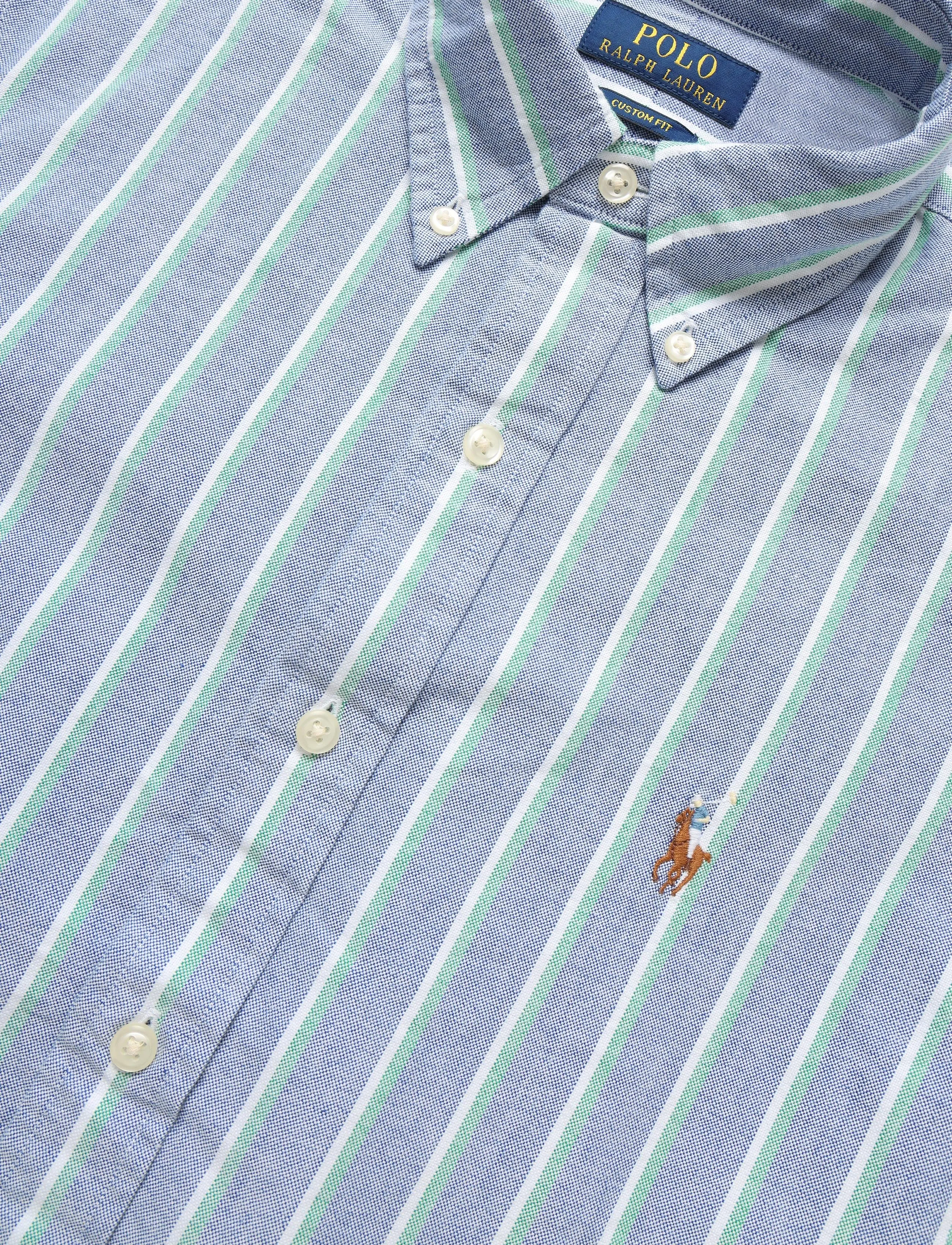 Polo Ralph Lauren - CLASSIC OXFORD-WVN-SHIRT - stribede skjorter - 259d navy green m - 2
