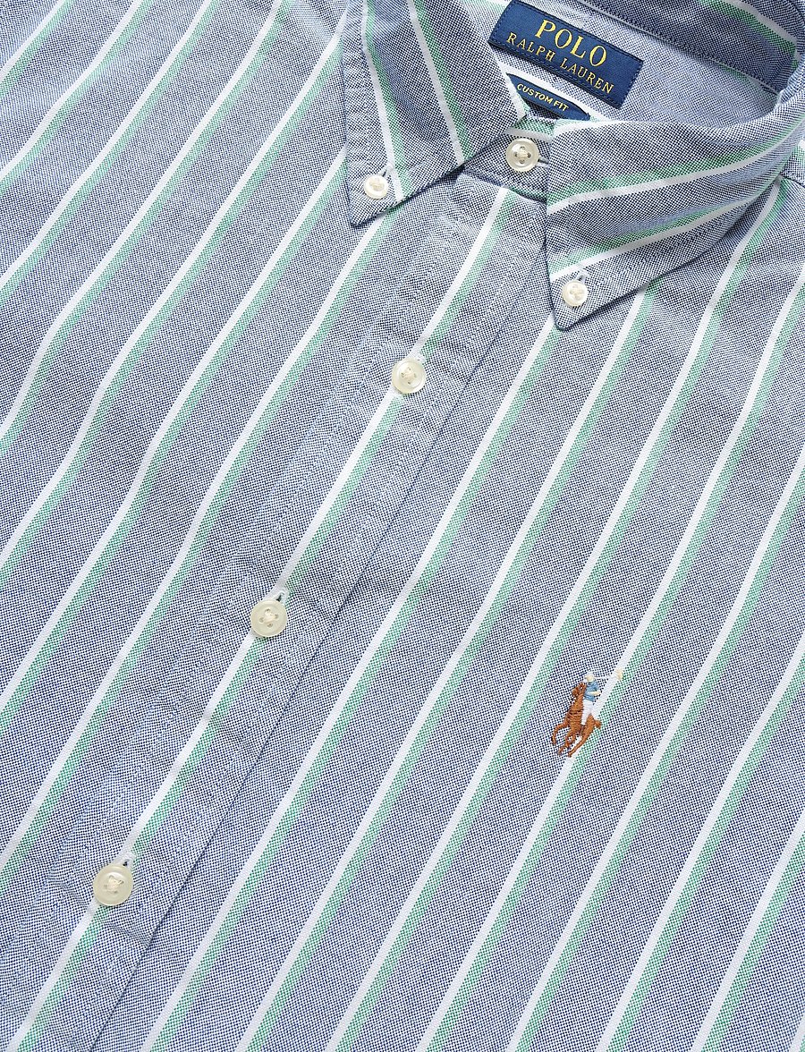 Polo Ralph Lauren - CLASSIC OXFORD-WVN-SHIRT - gestreifte hemden - 259d navy green m - 2